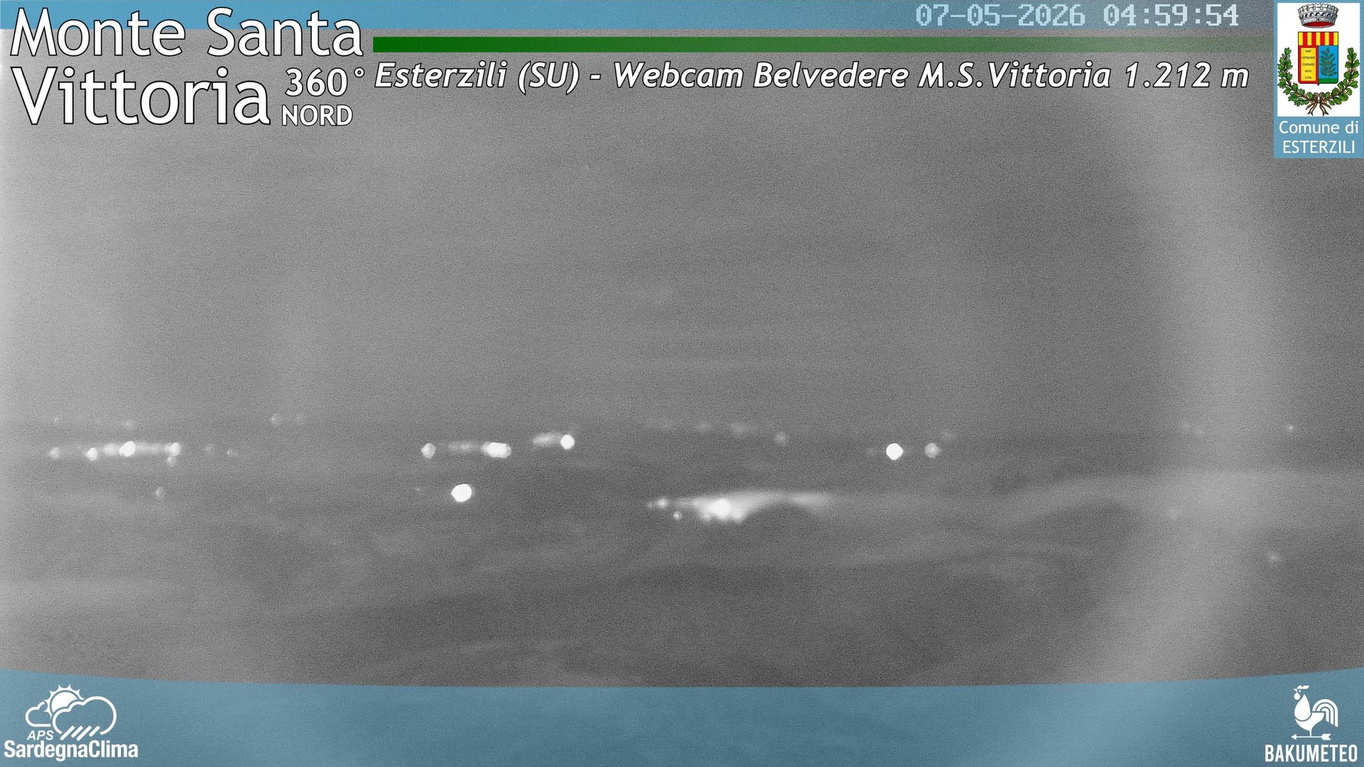 time-lapse frame, Monte Santa Vittoria Nord webcam