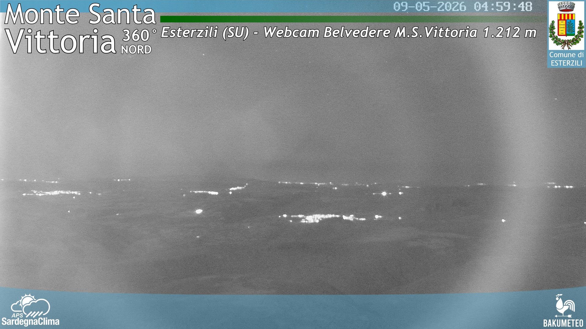 time-lapse frame, Monte Santa Vittoria Nord webcam