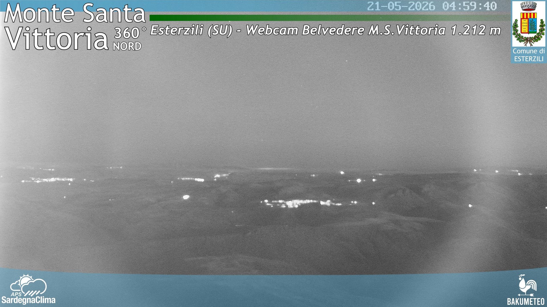 time-lapse frame, Monte Santa Vittoria Nord webcam