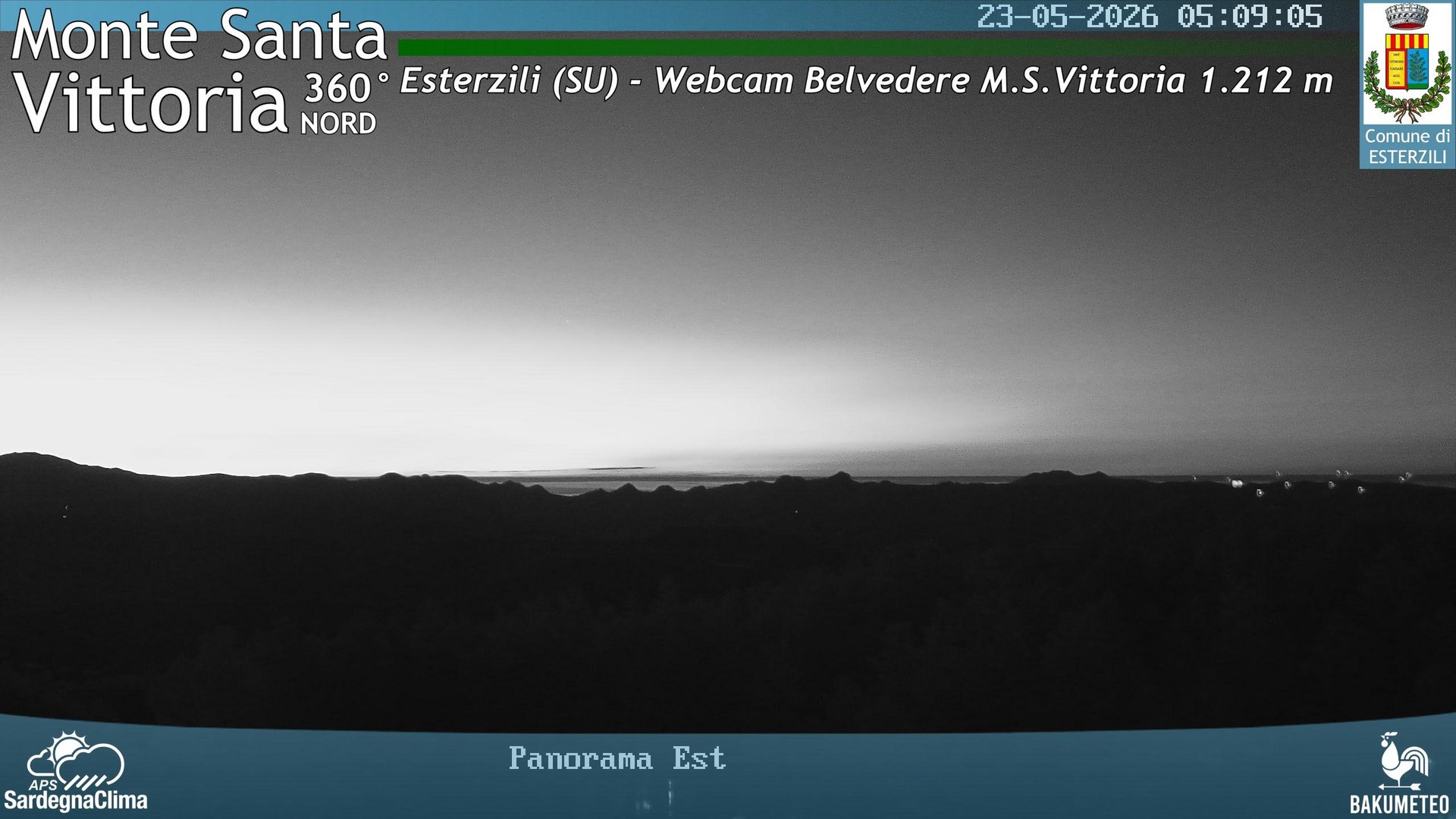 time-lapse frame, Monte Santa Vittoria Nord webcam