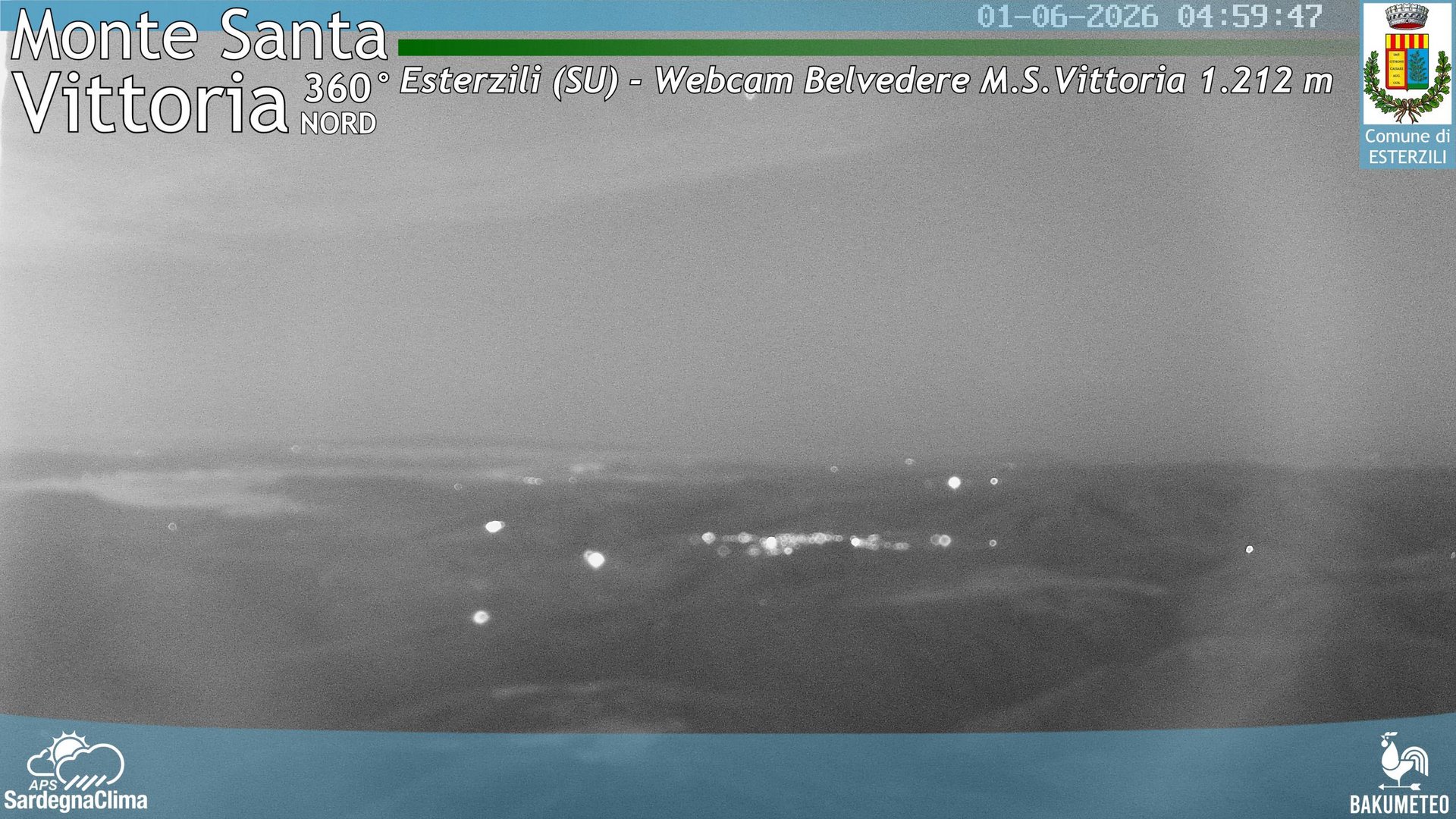 time-lapse frame, Monte Santa Vittoria Nord webcam
