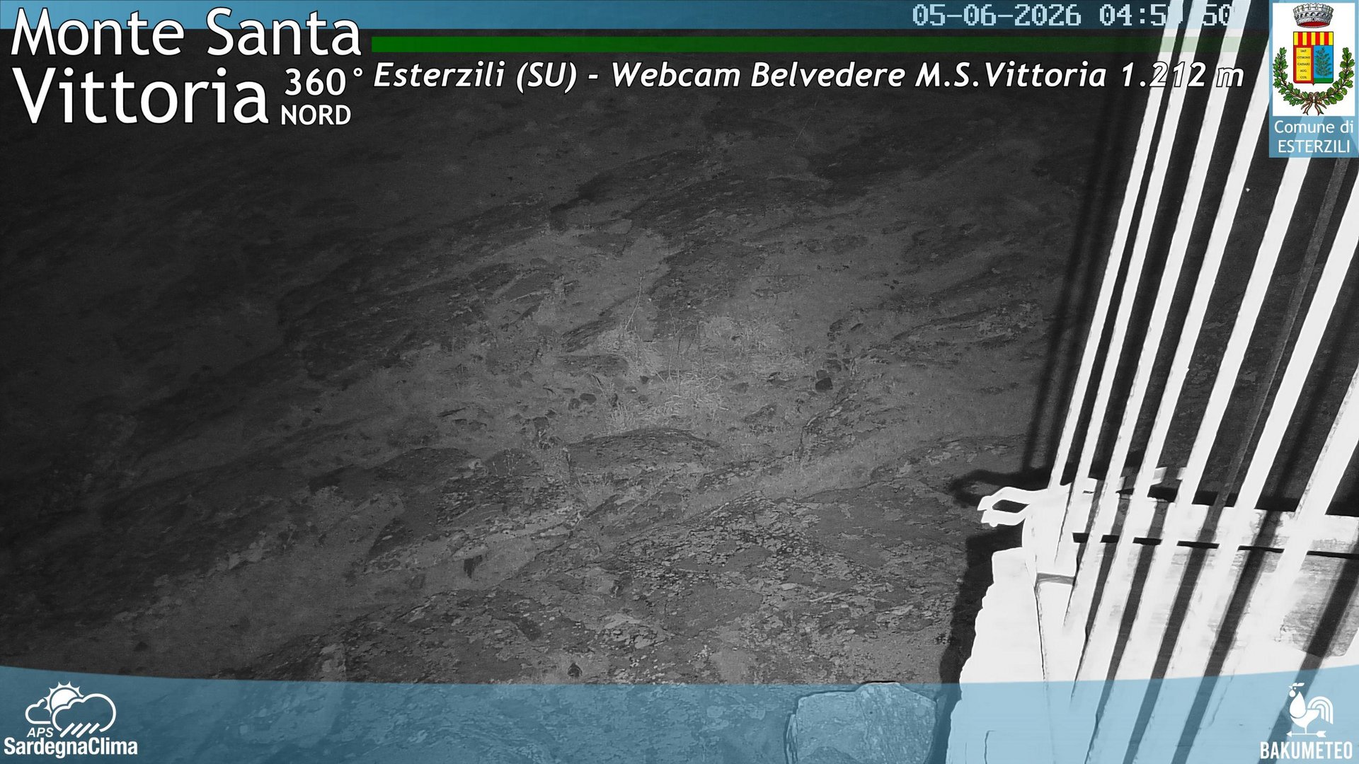 time-lapse frame, Monte Santa Vittoria Nord webcam