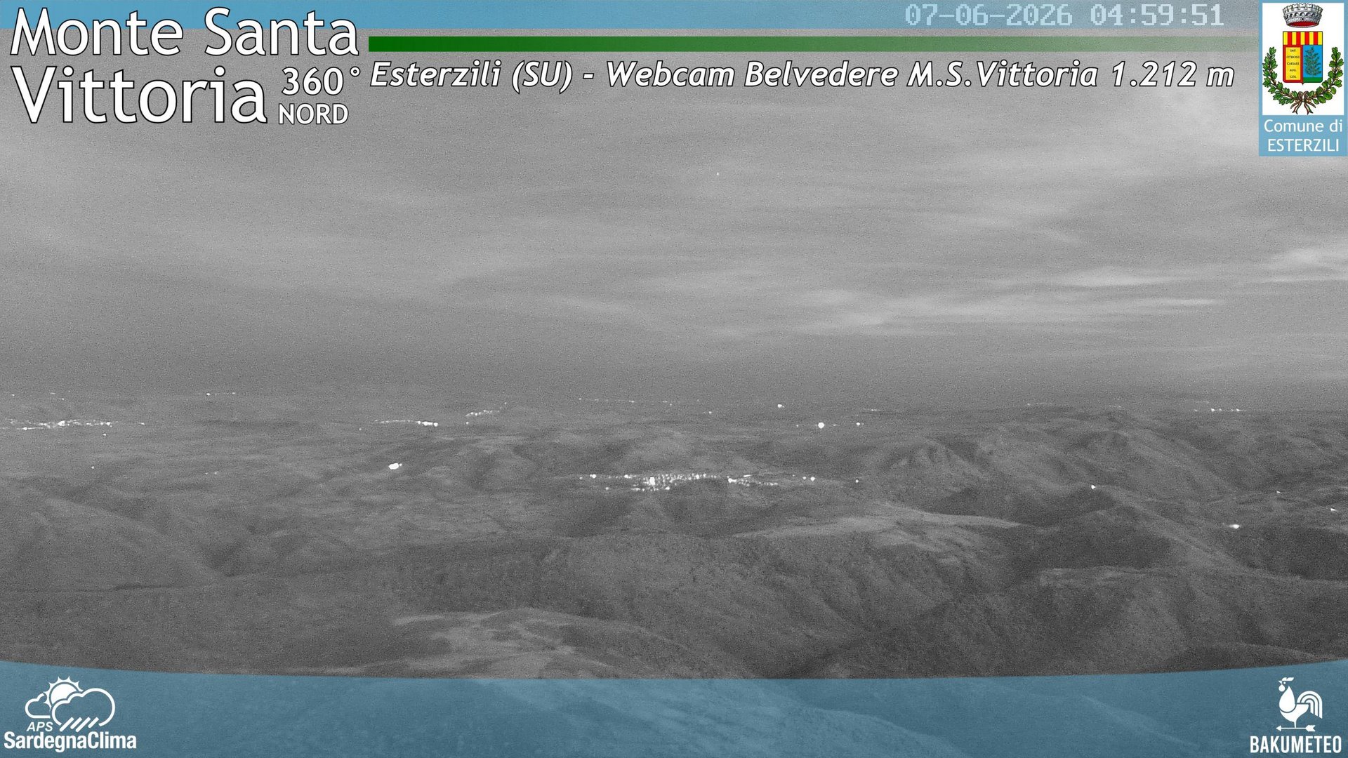 time-lapse frame, Monte Santa Vittoria Nord webcam