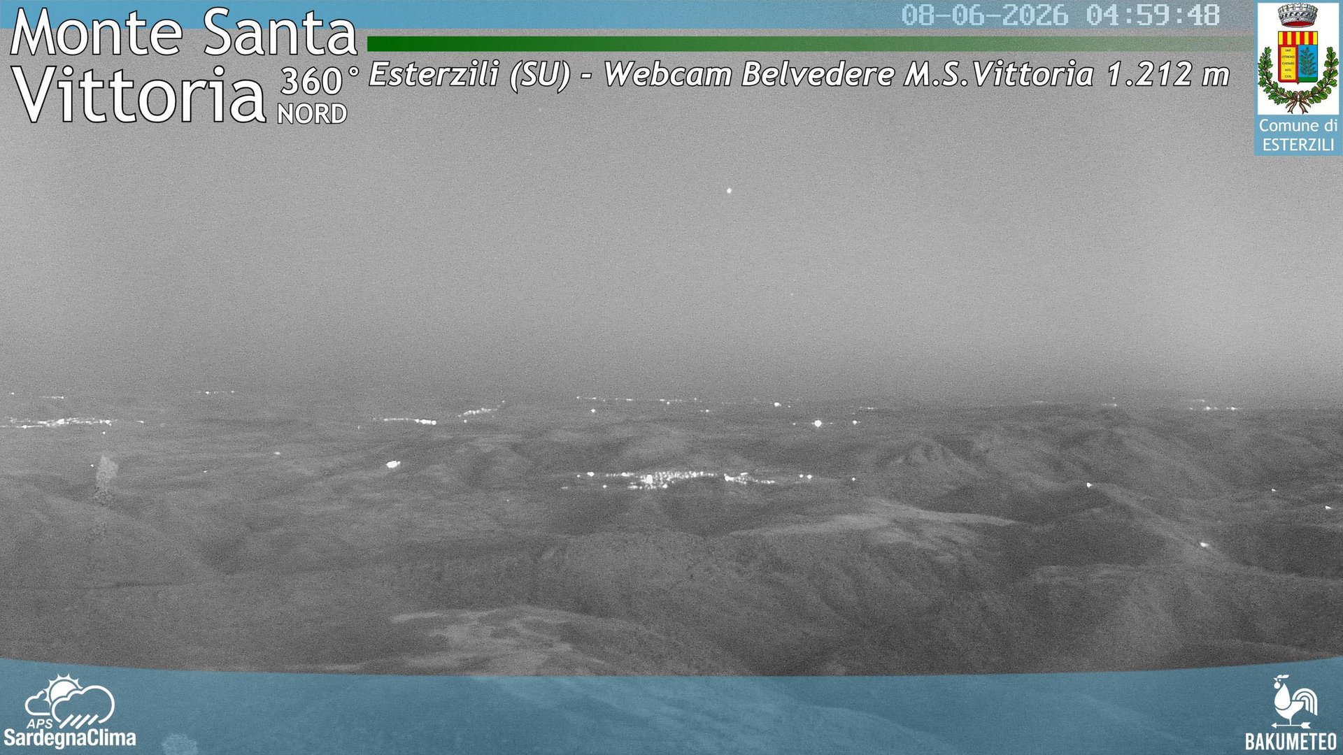 time-lapse frame, Monte Santa Vittoria Nord webcam