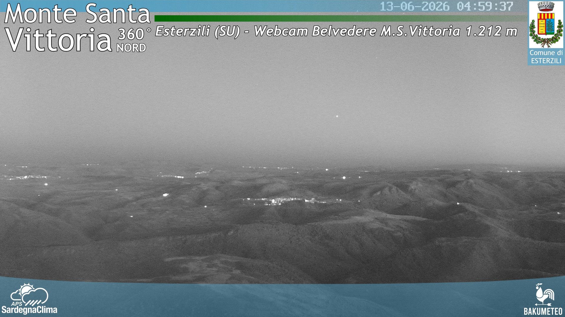 time-lapse frame, Monte Santa Vittoria Nord webcam