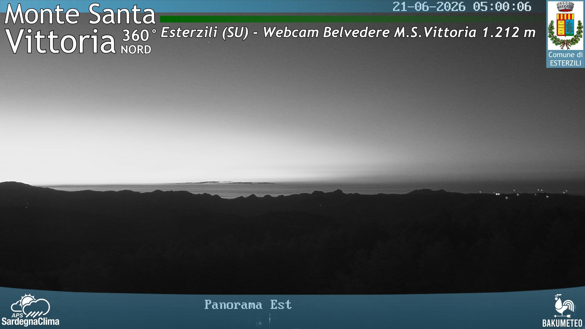 time-lapse frame, Monte Santa Vittoria Nord webcam