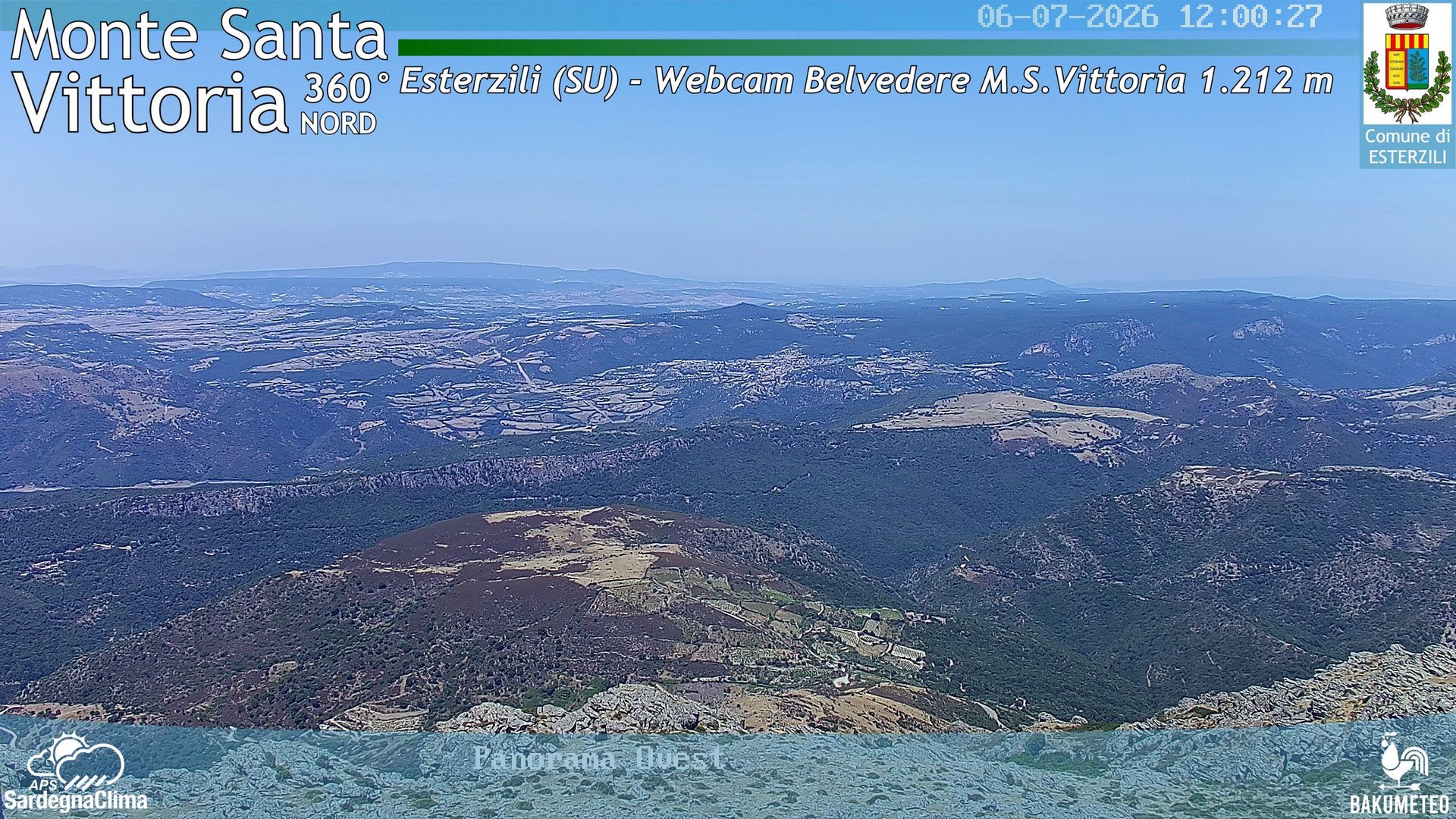 view from Monte Santa Vittoria Nord on 2026-07-06