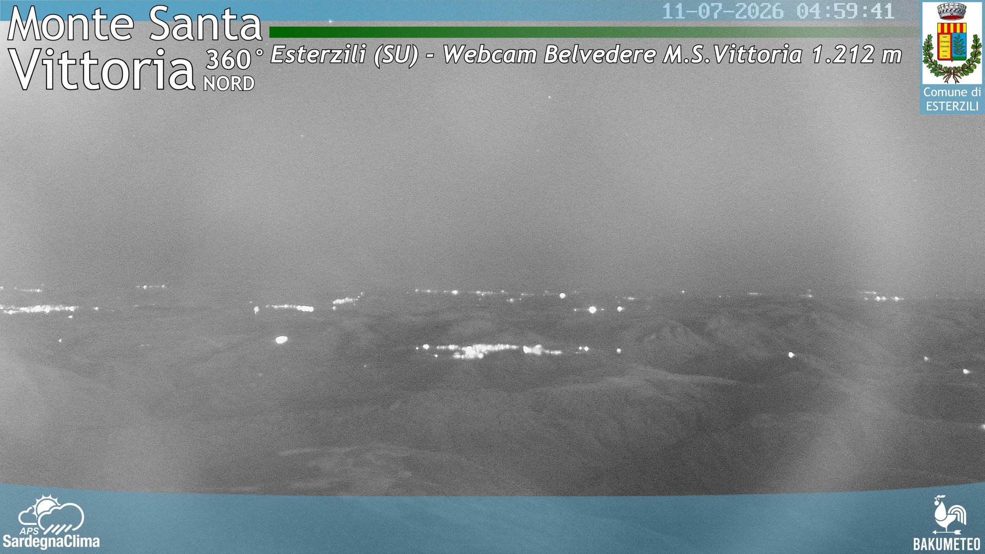 time-lapse frame, Monte Santa Vittoria Nord webcam