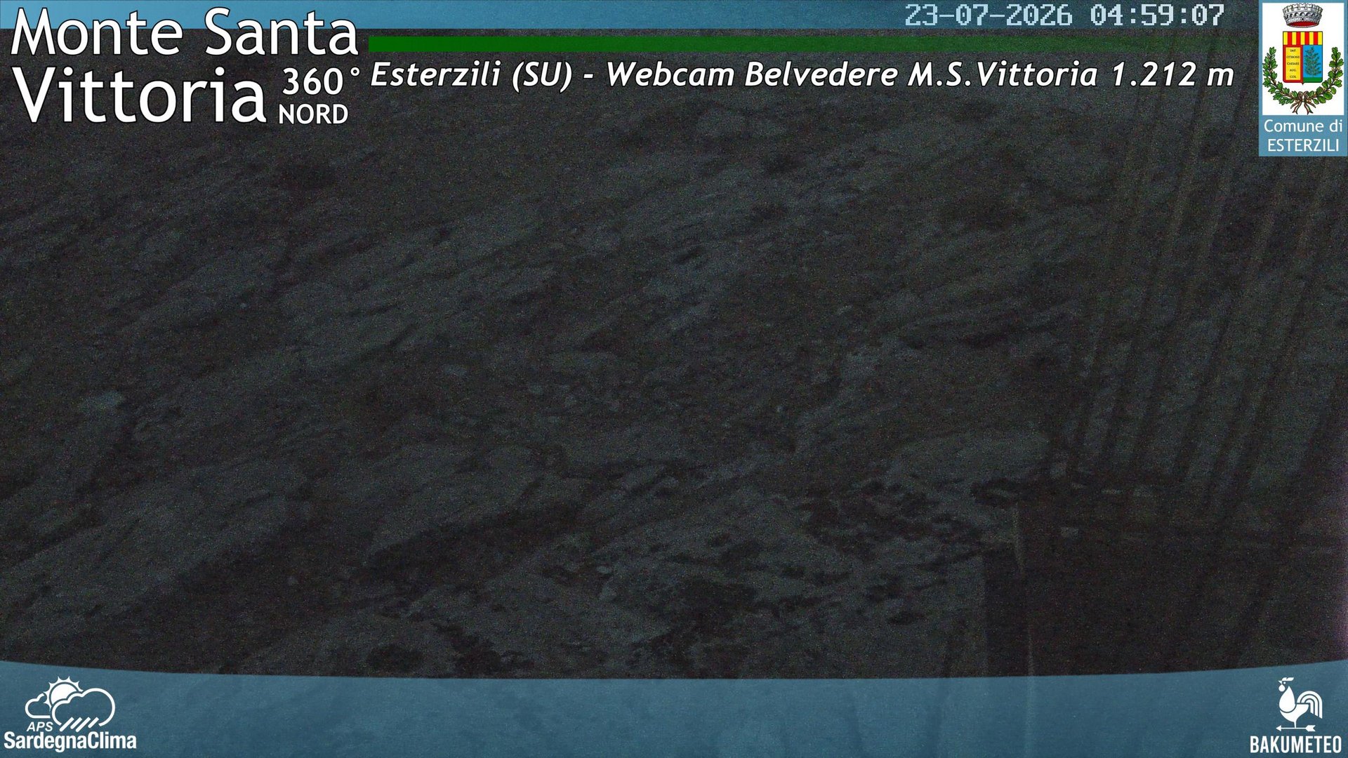 time-lapse frame, Monte Santa Vittoria Nord webcam