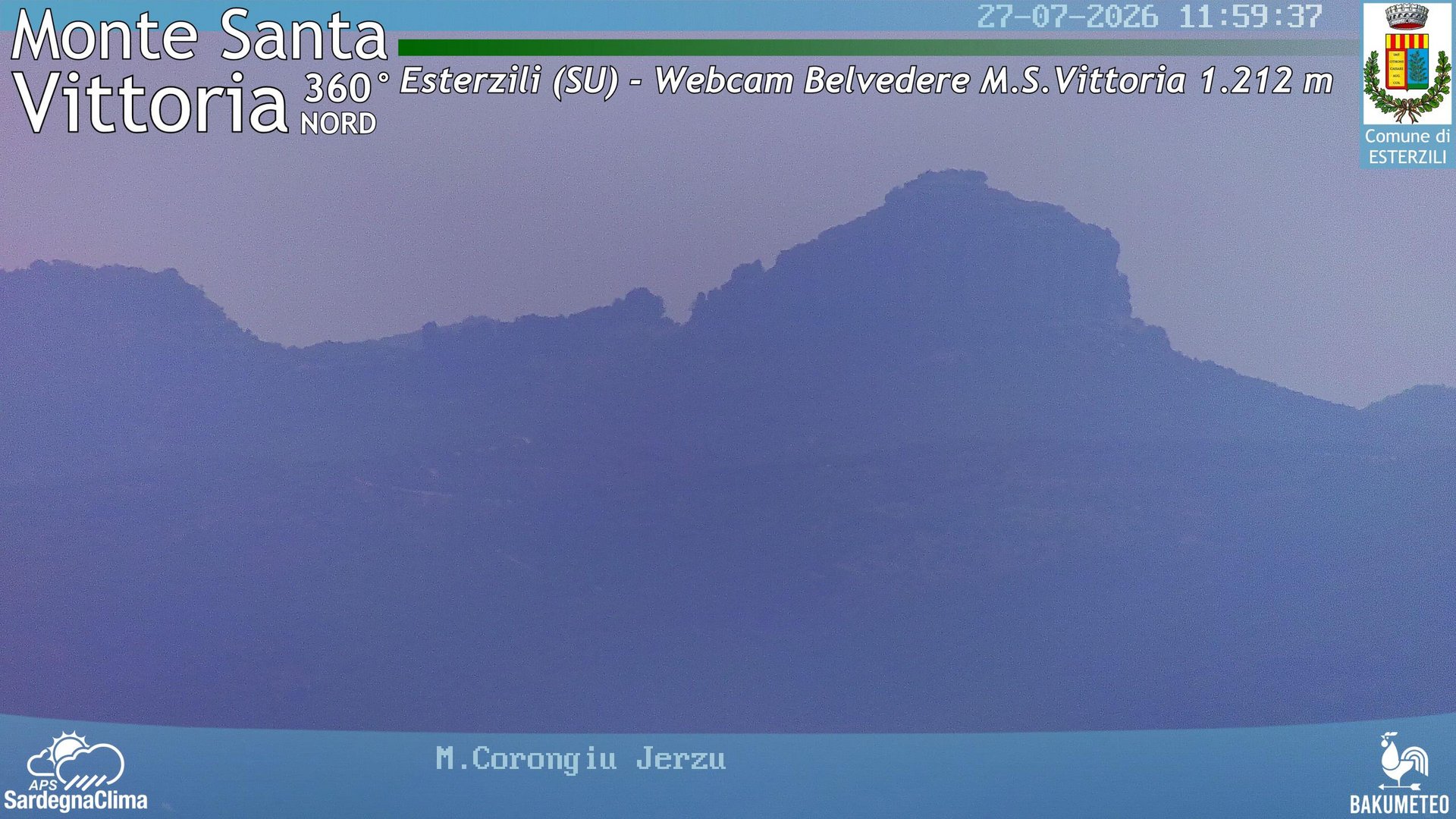 view from Monte Santa Vittoria Nord on 2026-07-27