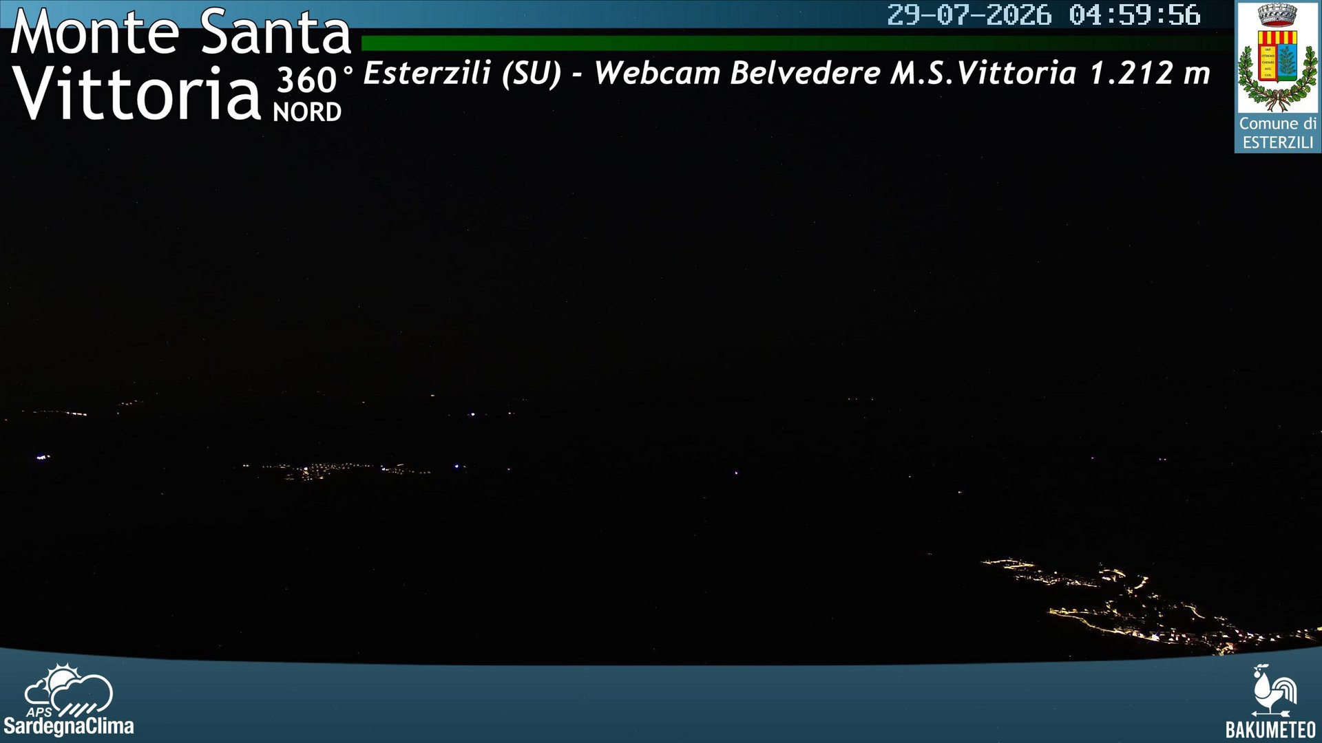 time-lapse frame, Monte Santa Vittoria Nord webcam