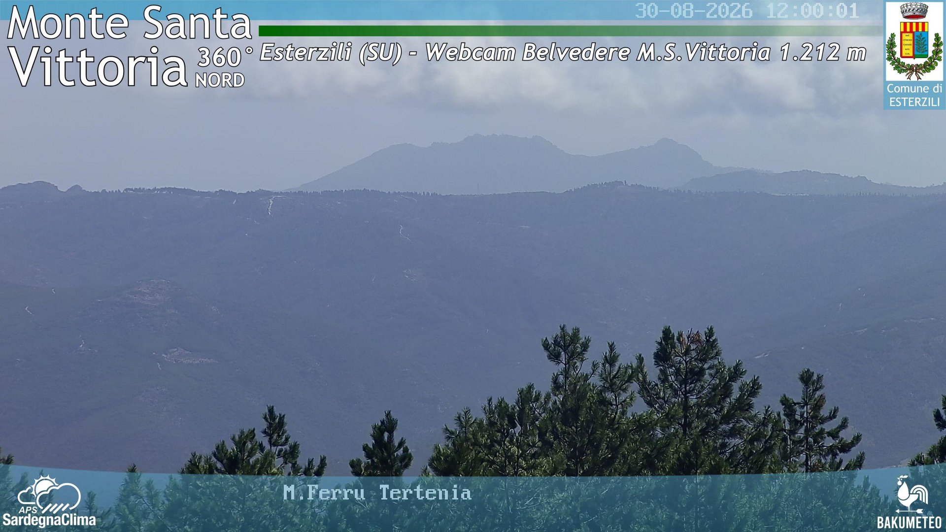 view from Monte Santa Vittoria Nord on 2026-08-30