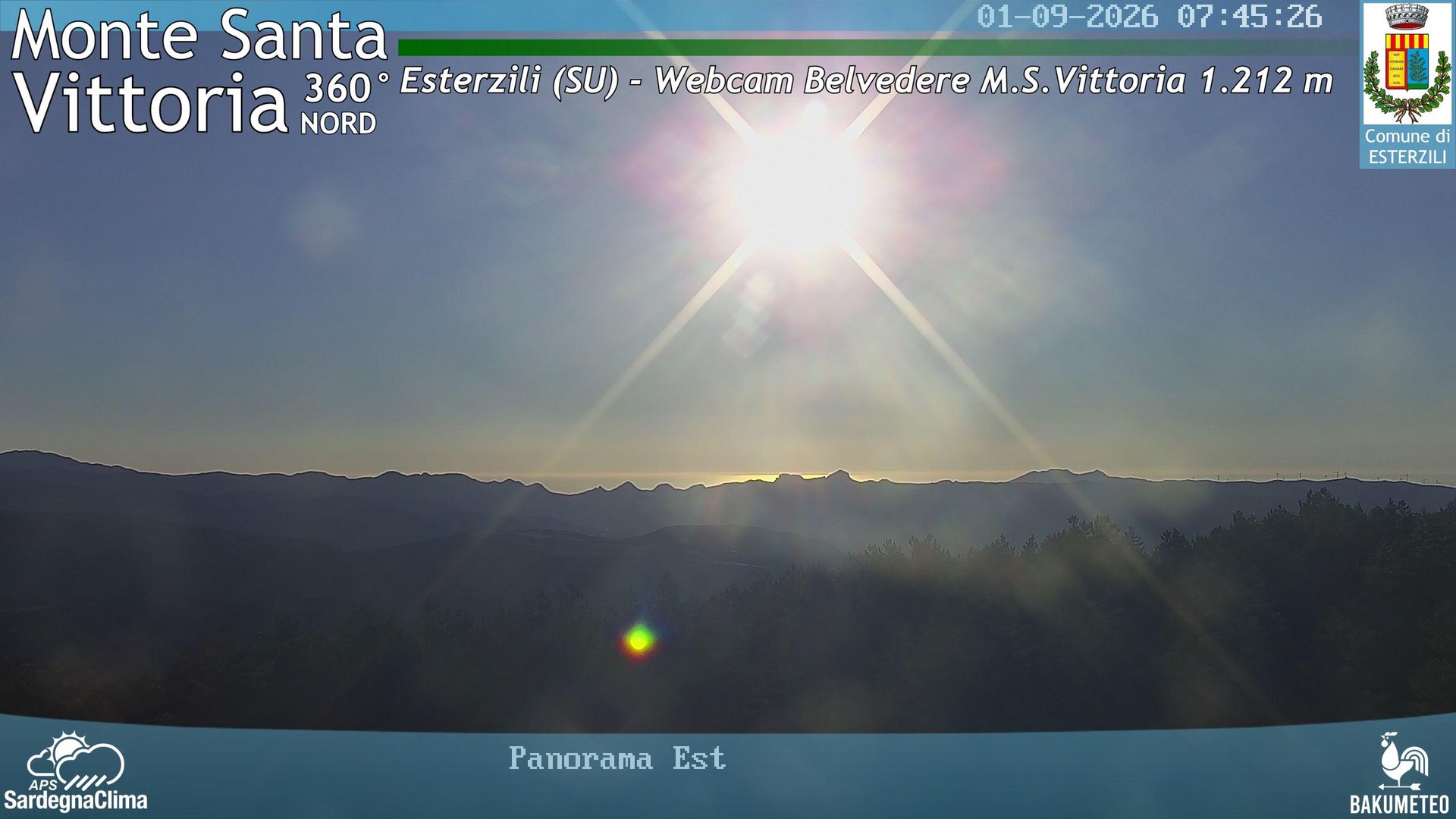 view from Monte Santa Vittoria Nord on 2026-09-01