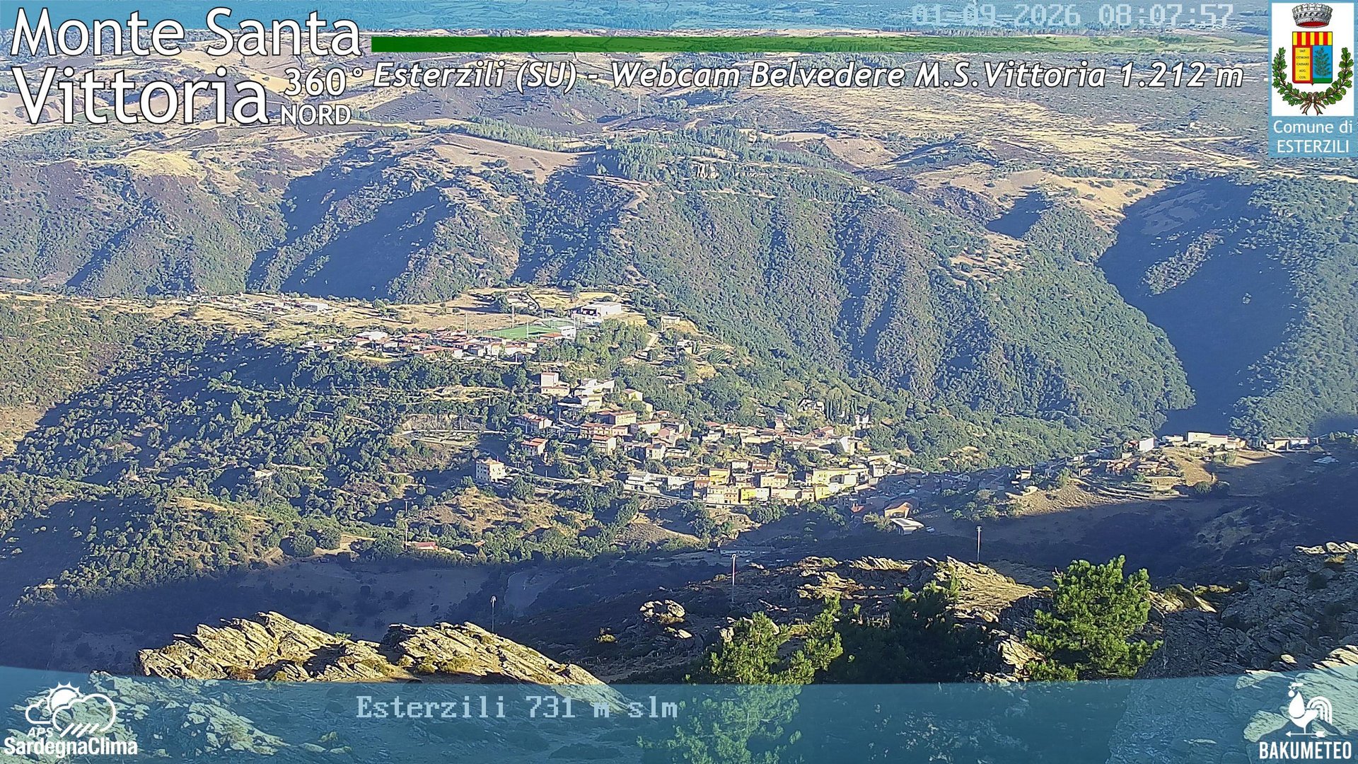 view from Monte Santa Vittoria Nord on 2026-09-01