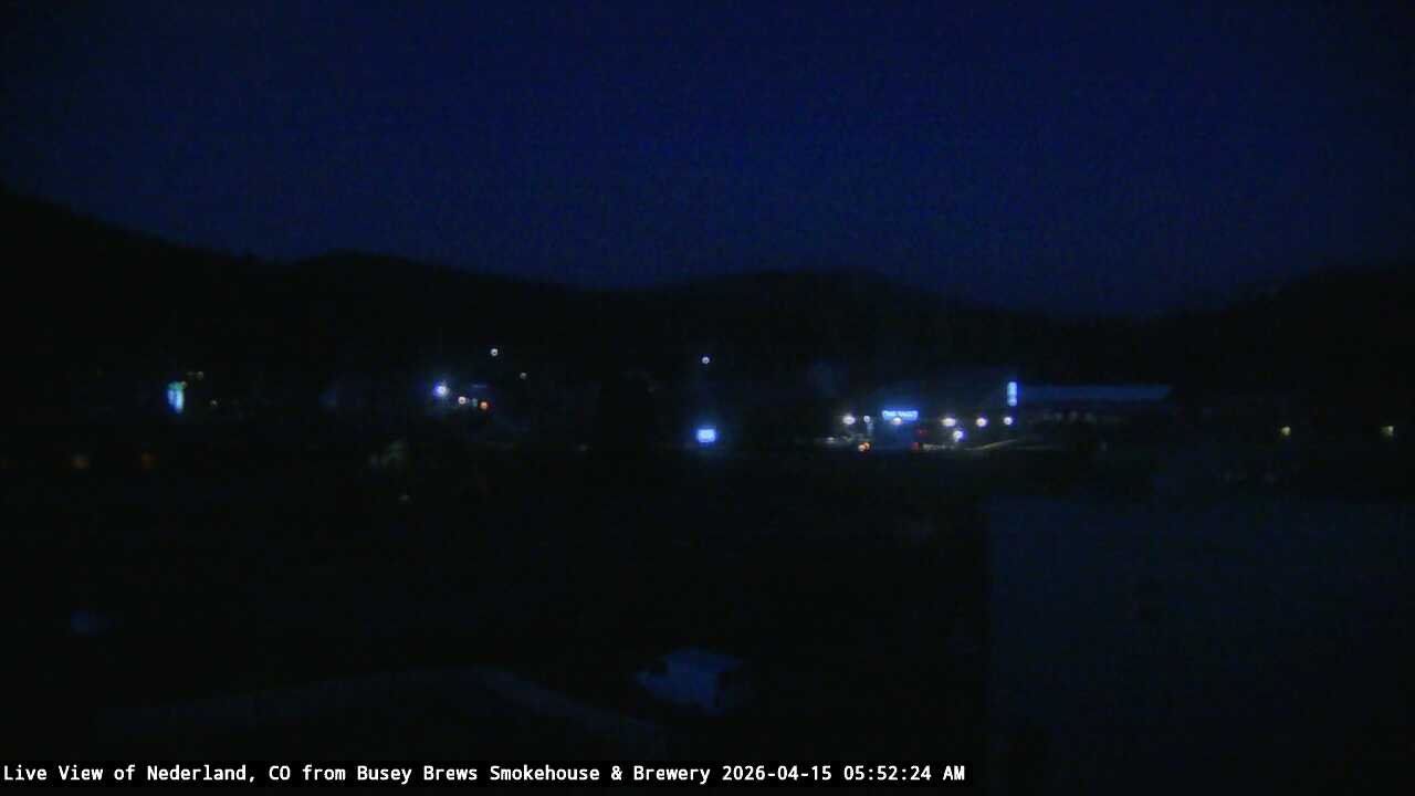 time-lapse frame, Busey Brews Nederland daily time lapse webcam