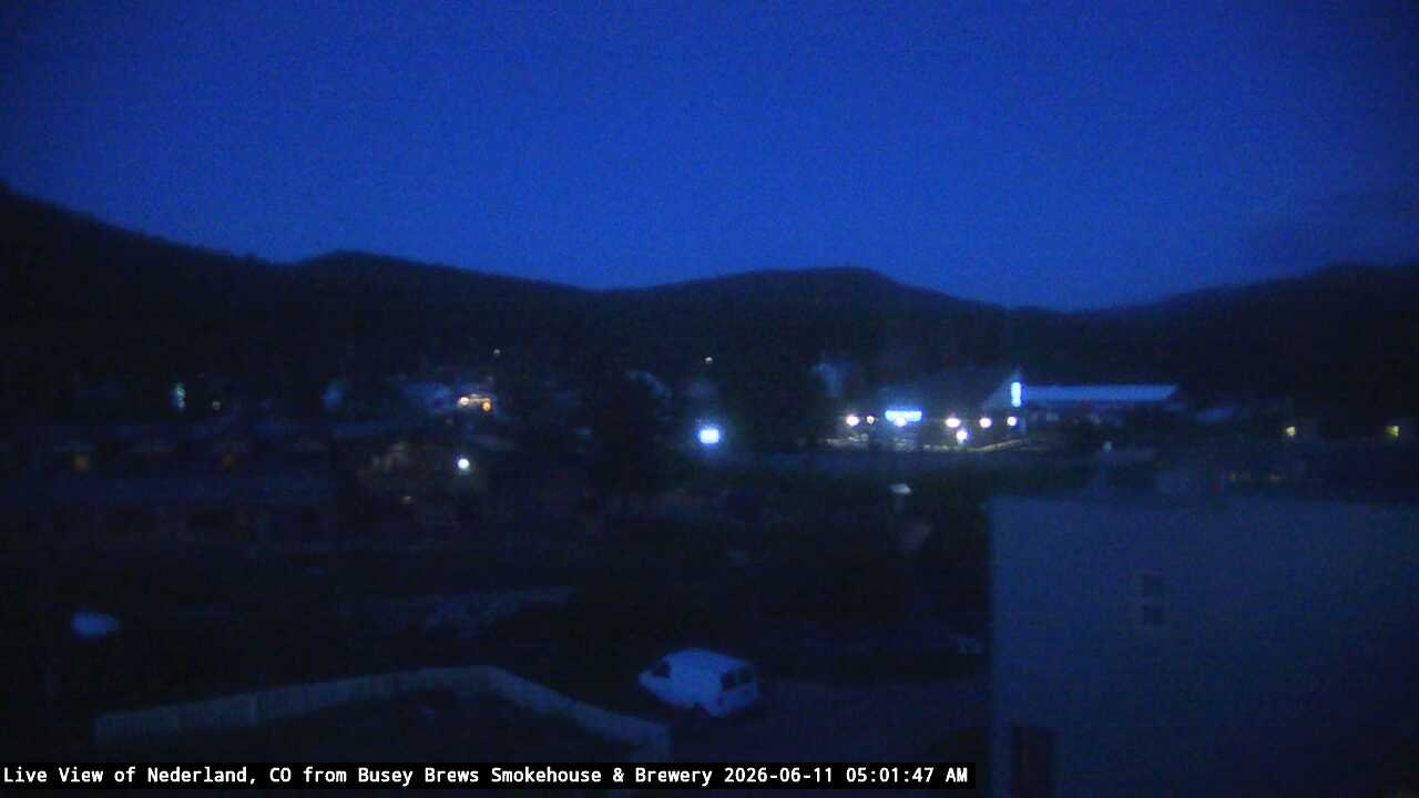 time-lapse frame, Busey Brews Nederland daily time lapse webcam