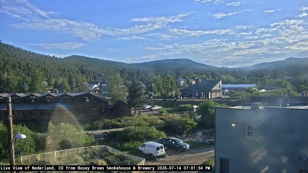 time-lapse frame, Busey Brews Nederland daily time lapse webcam