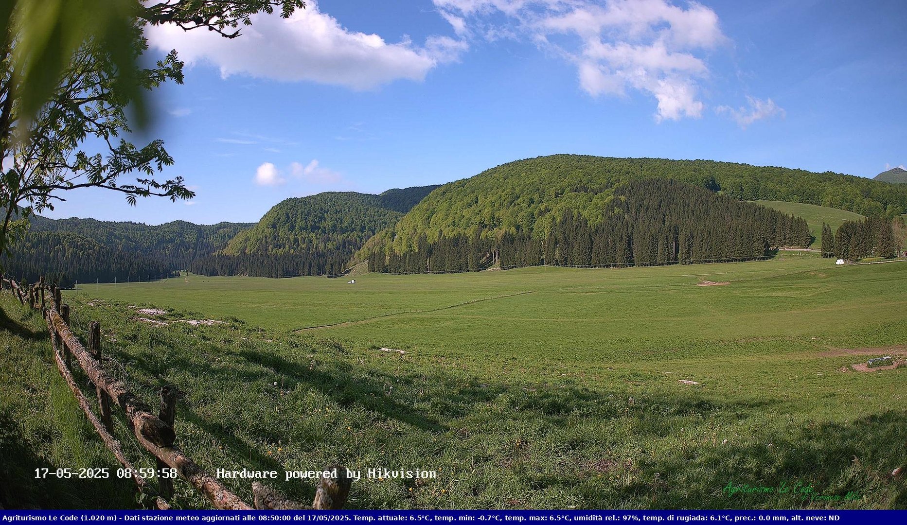time-lapse frame, Webcam Cansiglio - verso la piana dei "Bech" webcam