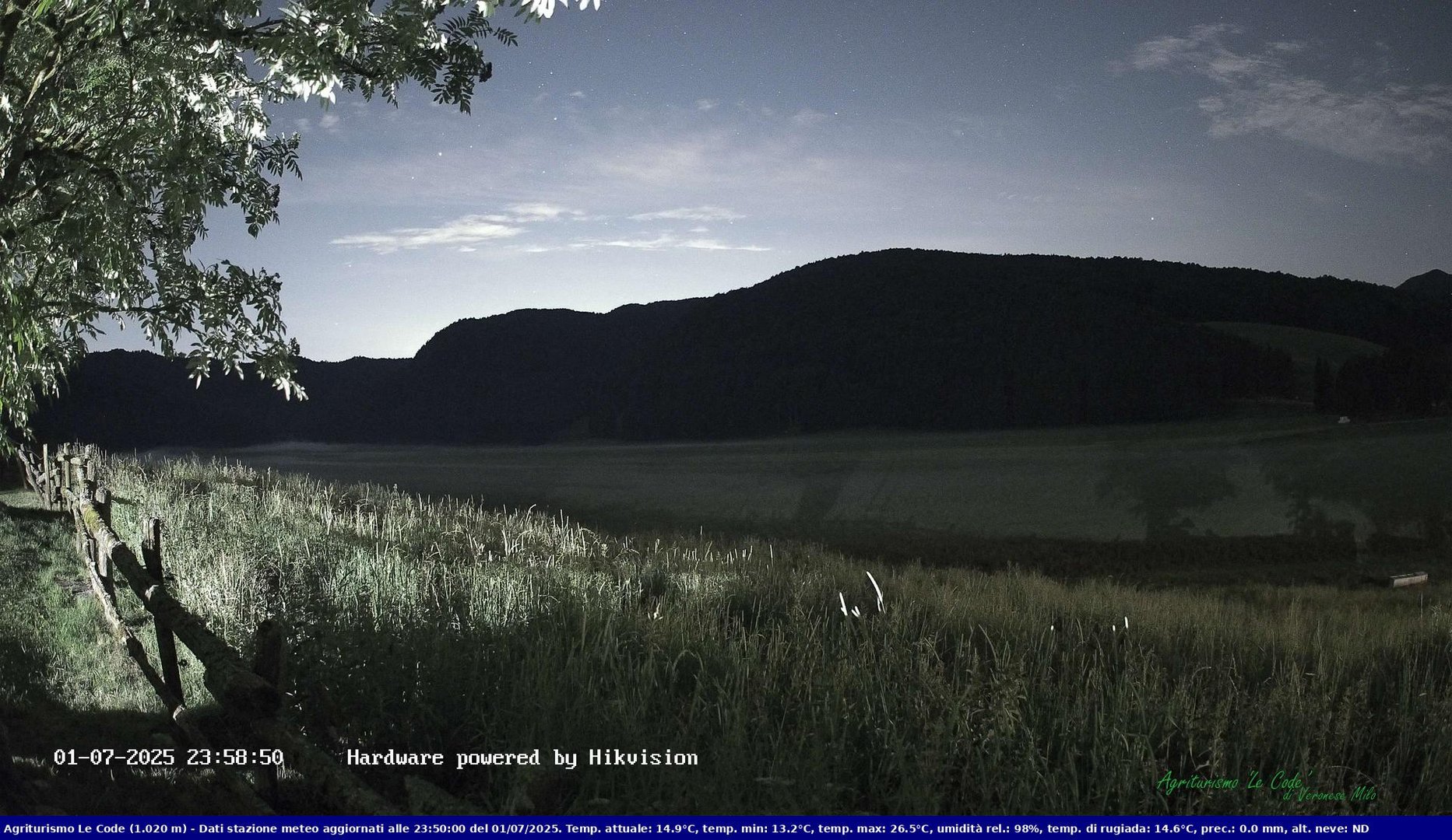 time-lapse frame, Webcam Cansiglio - verso la piana dei "Bech" webcam