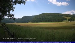view from Webcam Cansiglio - verso la piana dei "Bech" on 2025-07-04