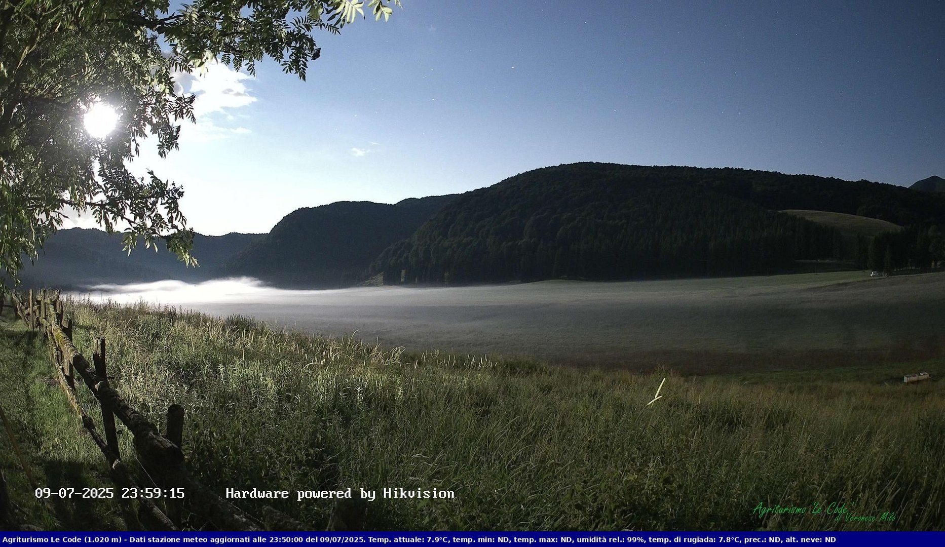time-lapse frame, Webcam Cansiglio - verso la piana dei "Bech" webcam