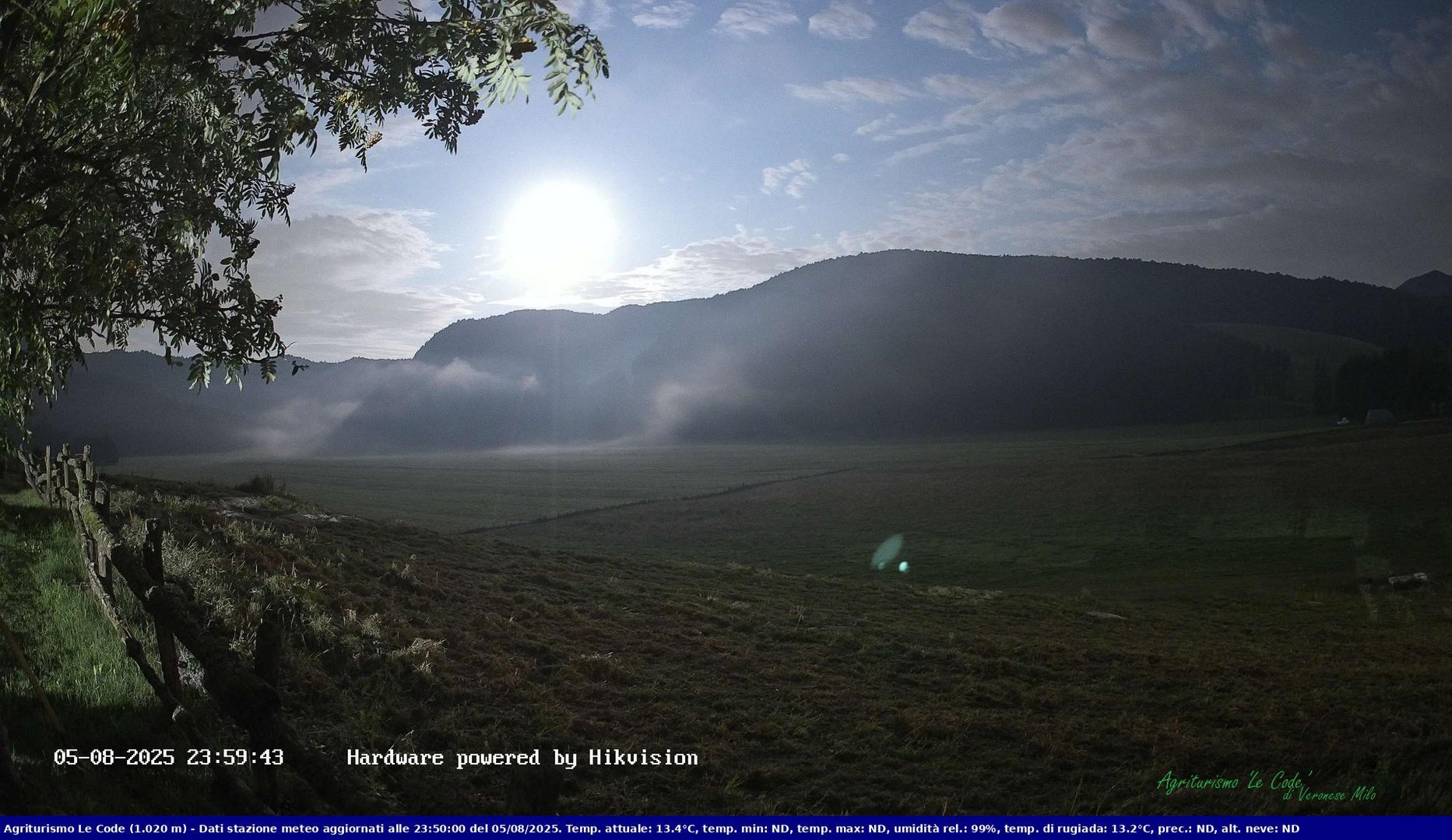 time-lapse frame, Webcam Cansiglio - verso la piana dei "Bech" webcam