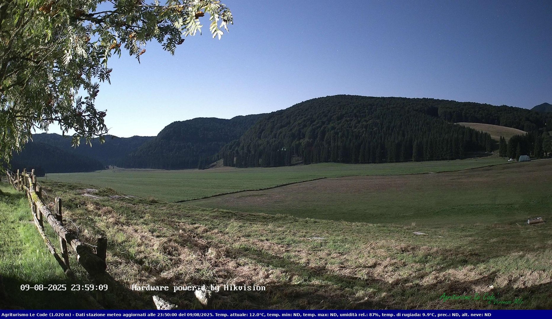 time-lapse frame, Webcam Cansiglio - verso la piana dei "Bech" webcam