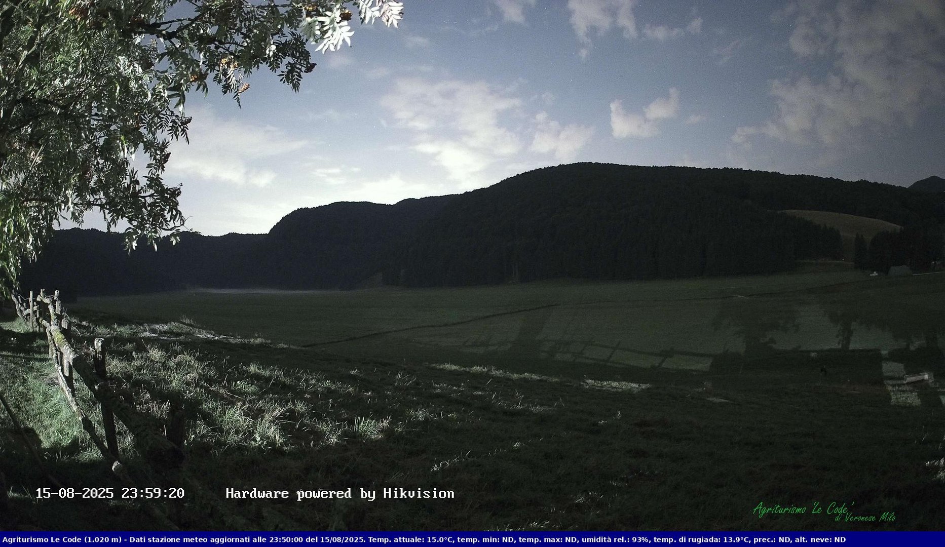 time-lapse frame, Webcam Cansiglio - verso la piana dei "Bech" webcam