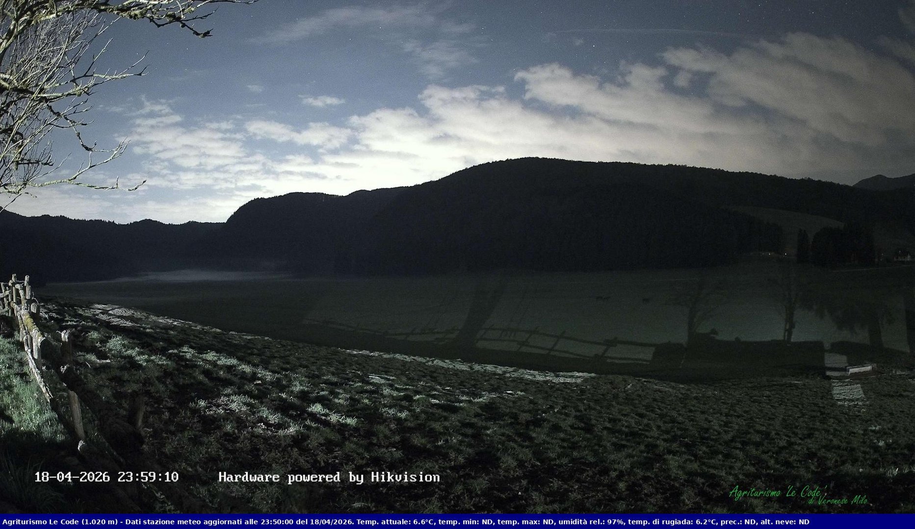 time-lapse frame, Webcam Cansiglio - verso la piana dei "Bech" webcam