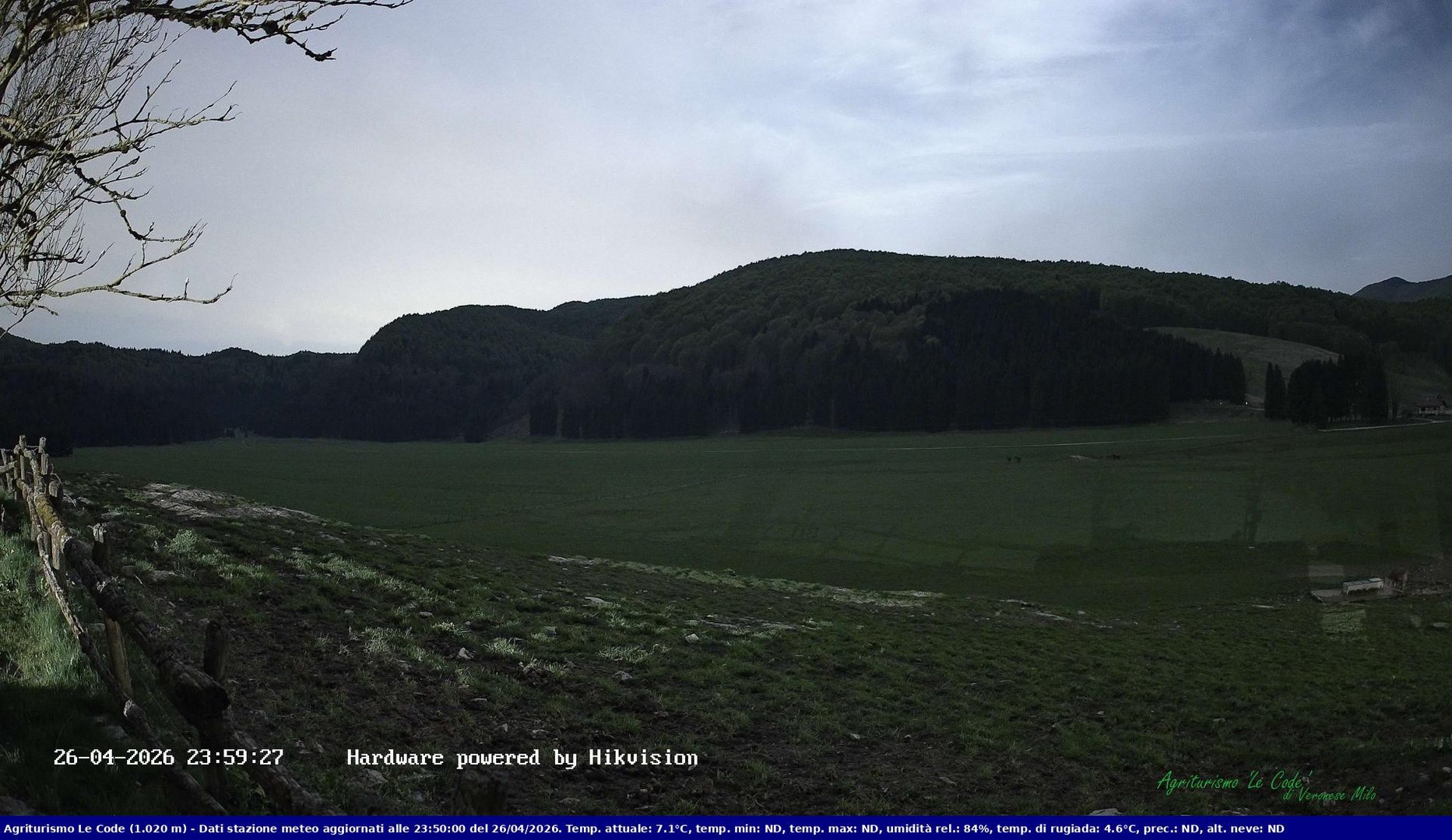 time-lapse frame, Webcam Cansiglio - verso la piana dei "Bech" webcam