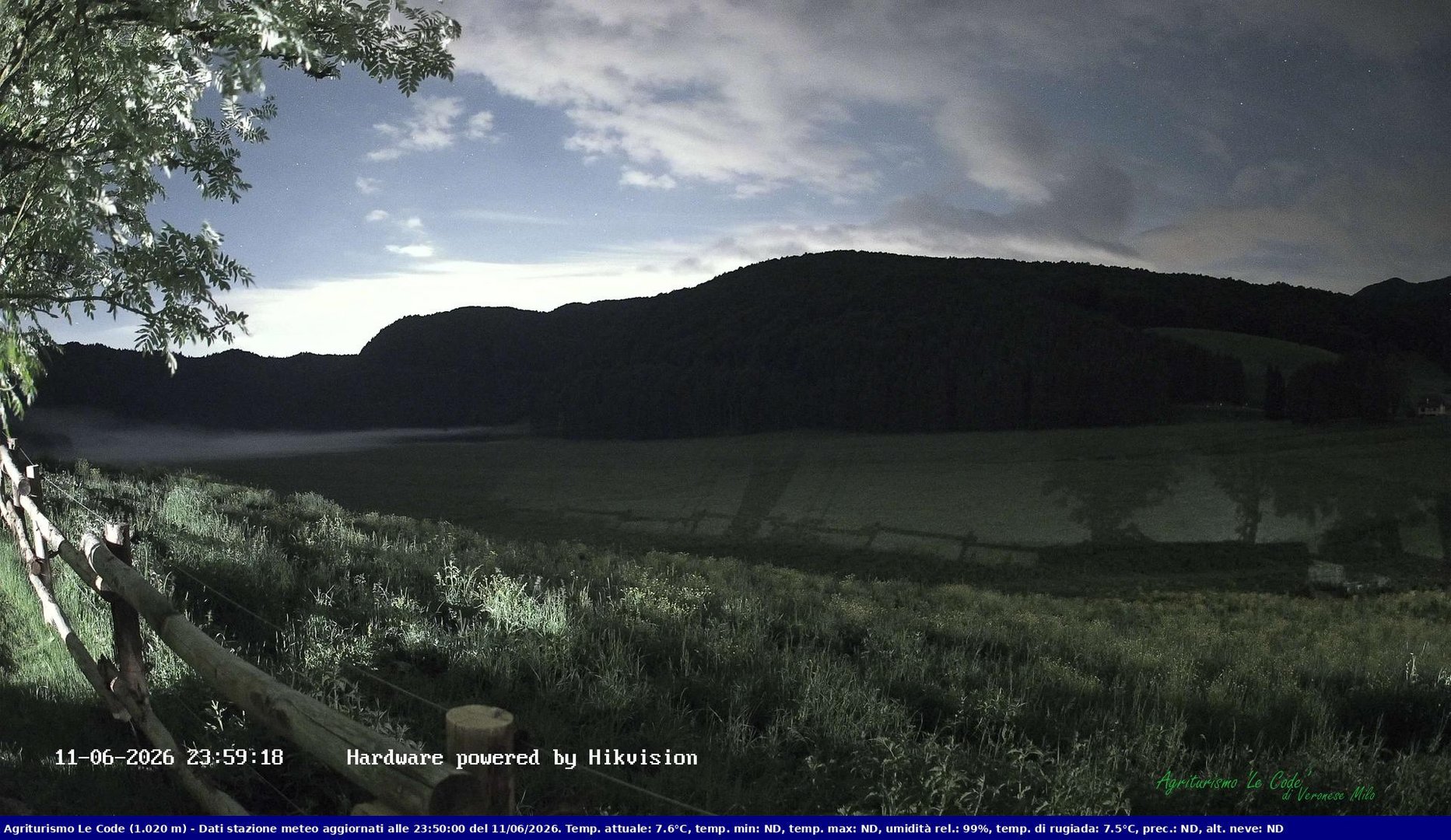 time-lapse frame, Webcam Cansiglio - verso la piana dei "Bech" webcam