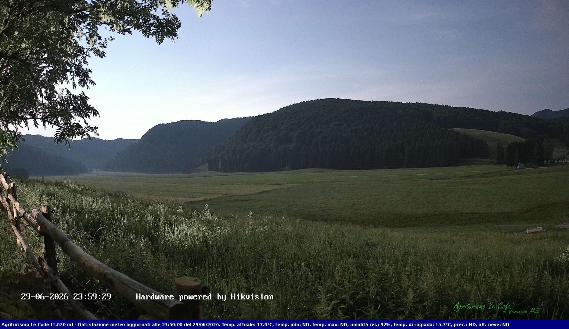 time-lapse frame, Webcam Cansiglio - verso la piana dei "Bech" webcam