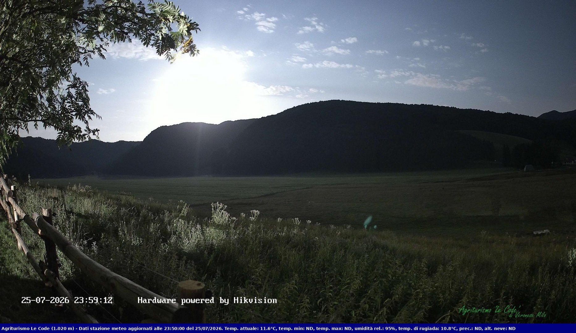 time-lapse frame, Webcam Cansiglio - verso la piana dei "Bech" webcam
