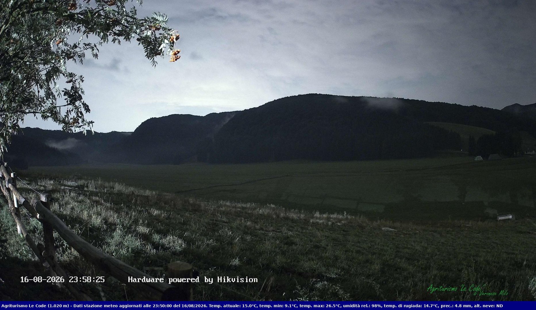 time-lapse frame, Webcam Cansiglio - verso la piana dei "Bech" webcam