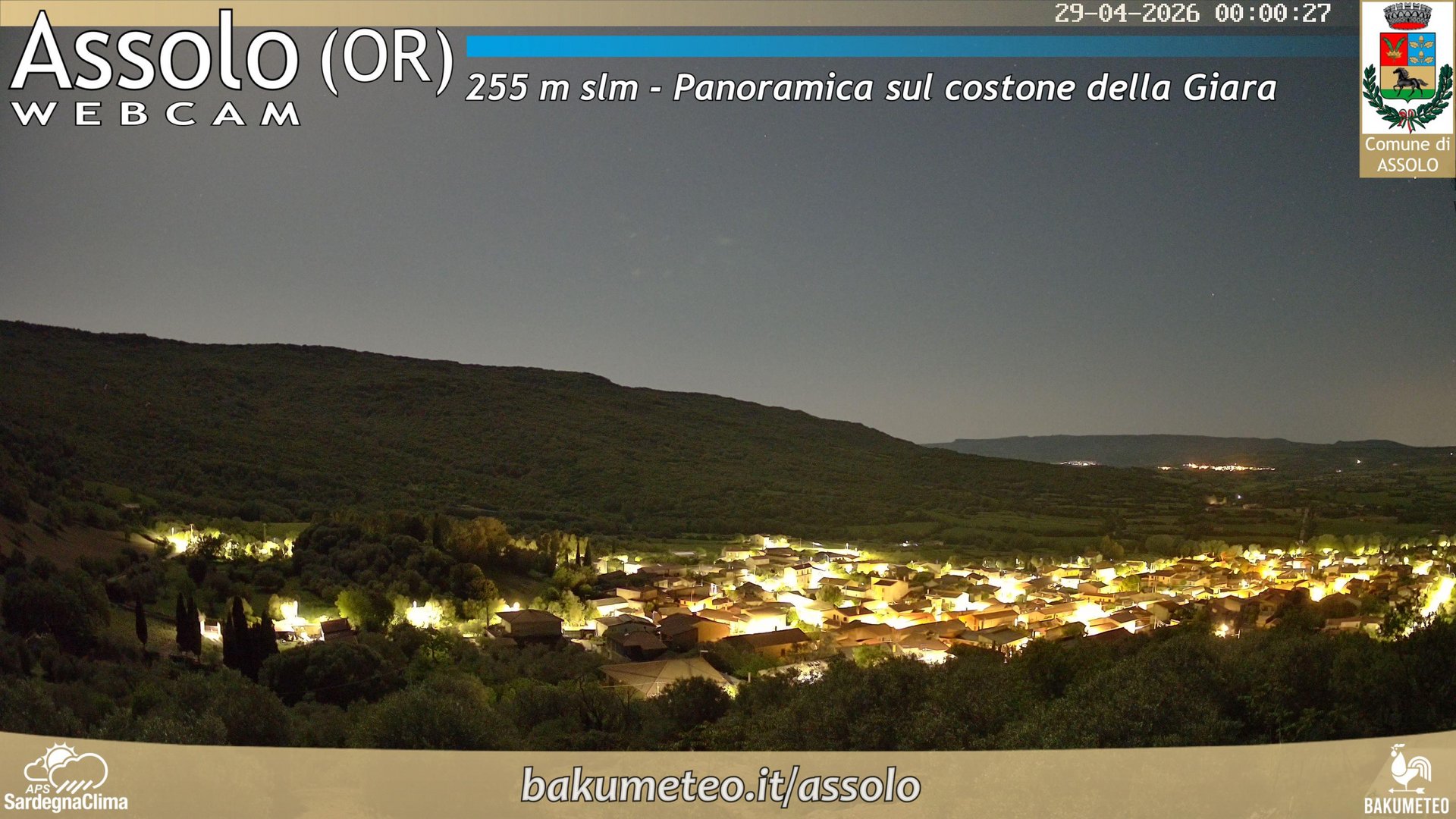 time-lapse frame, Assolo webcam