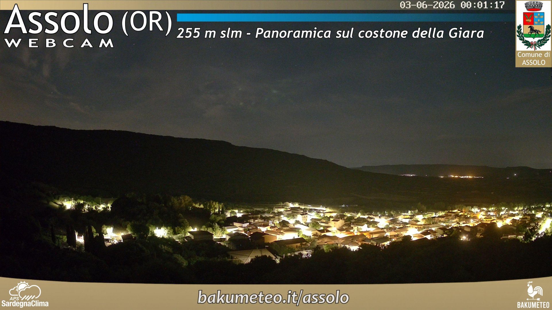 time-lapse frame, Assolo webcam