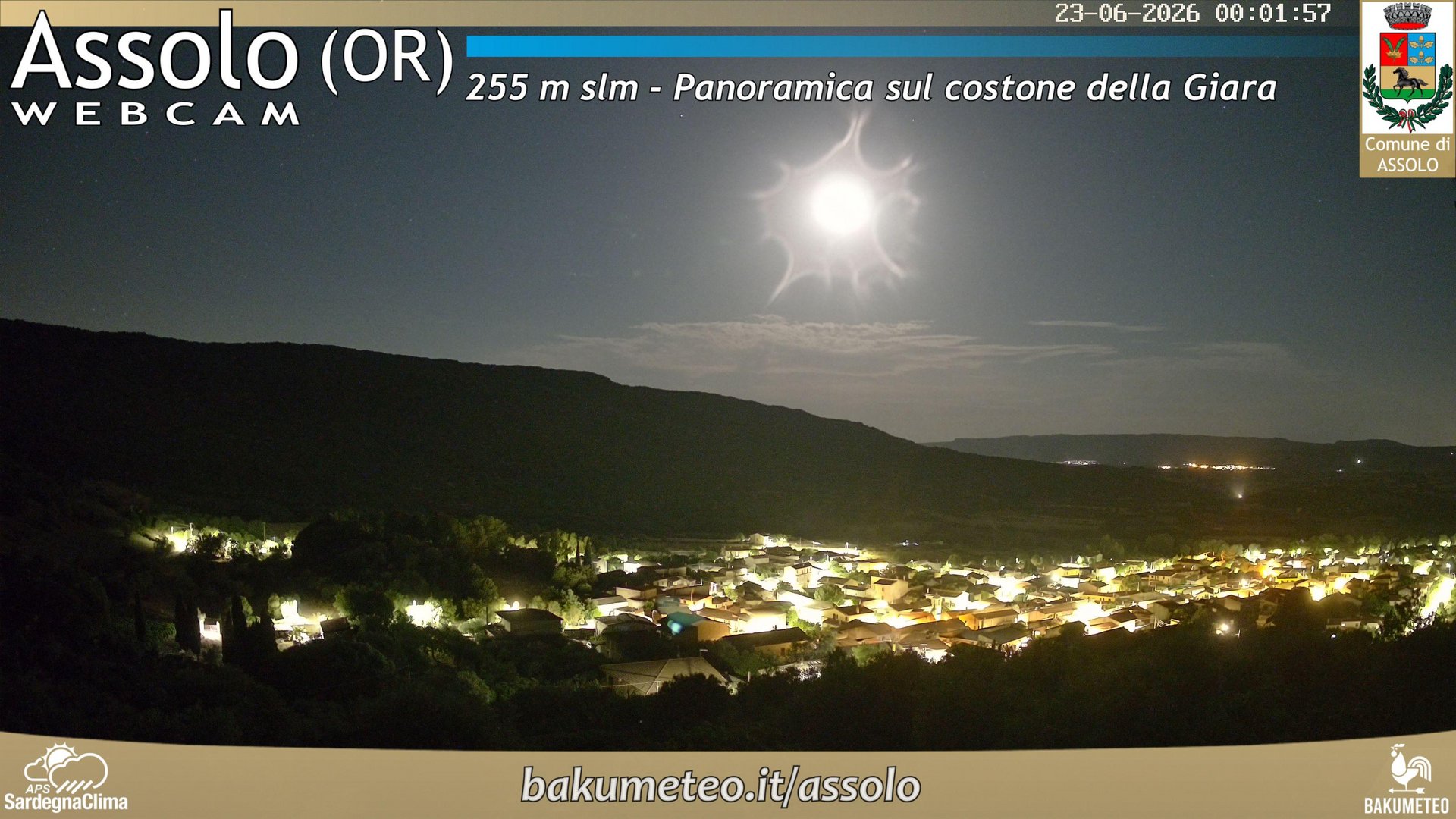 time-lapse frame, Assolo webcam