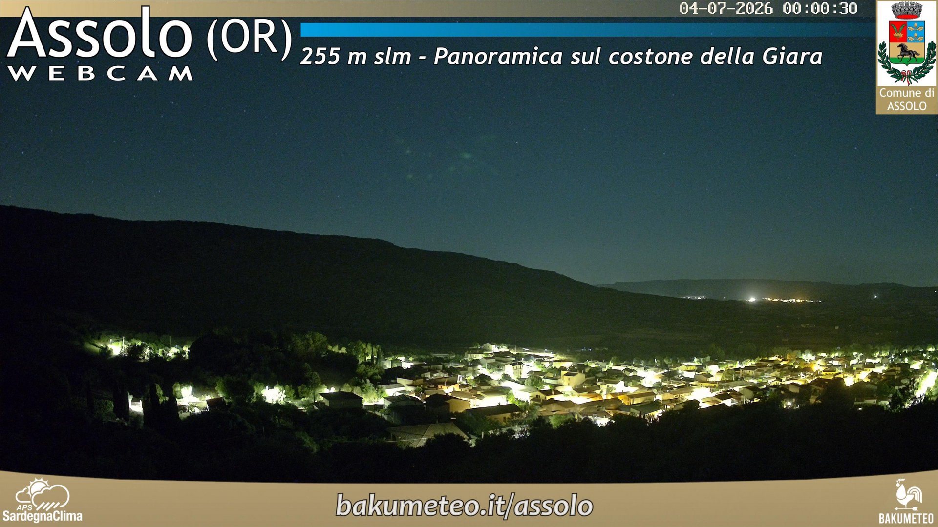 time-lapse frame, Assolo webcam