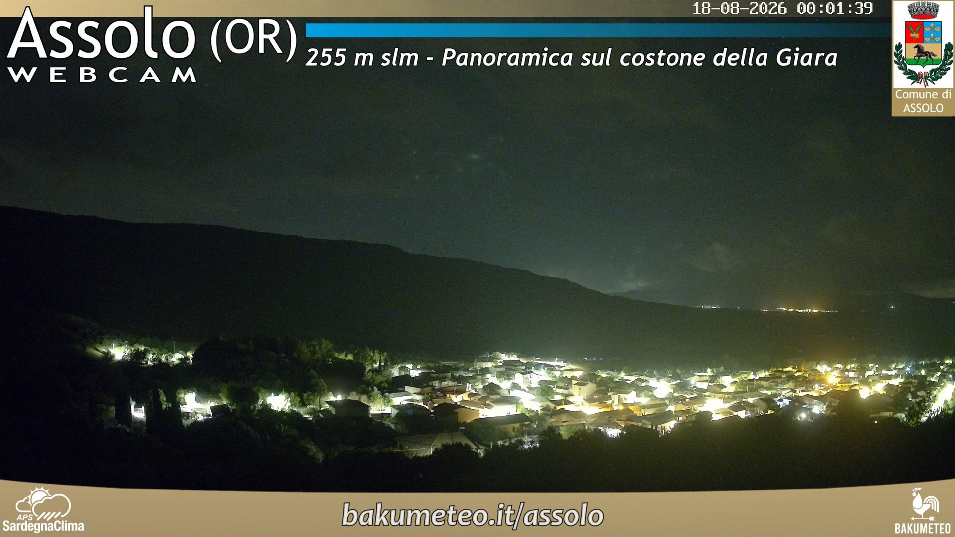 time-lapse frame, Assolo webcam