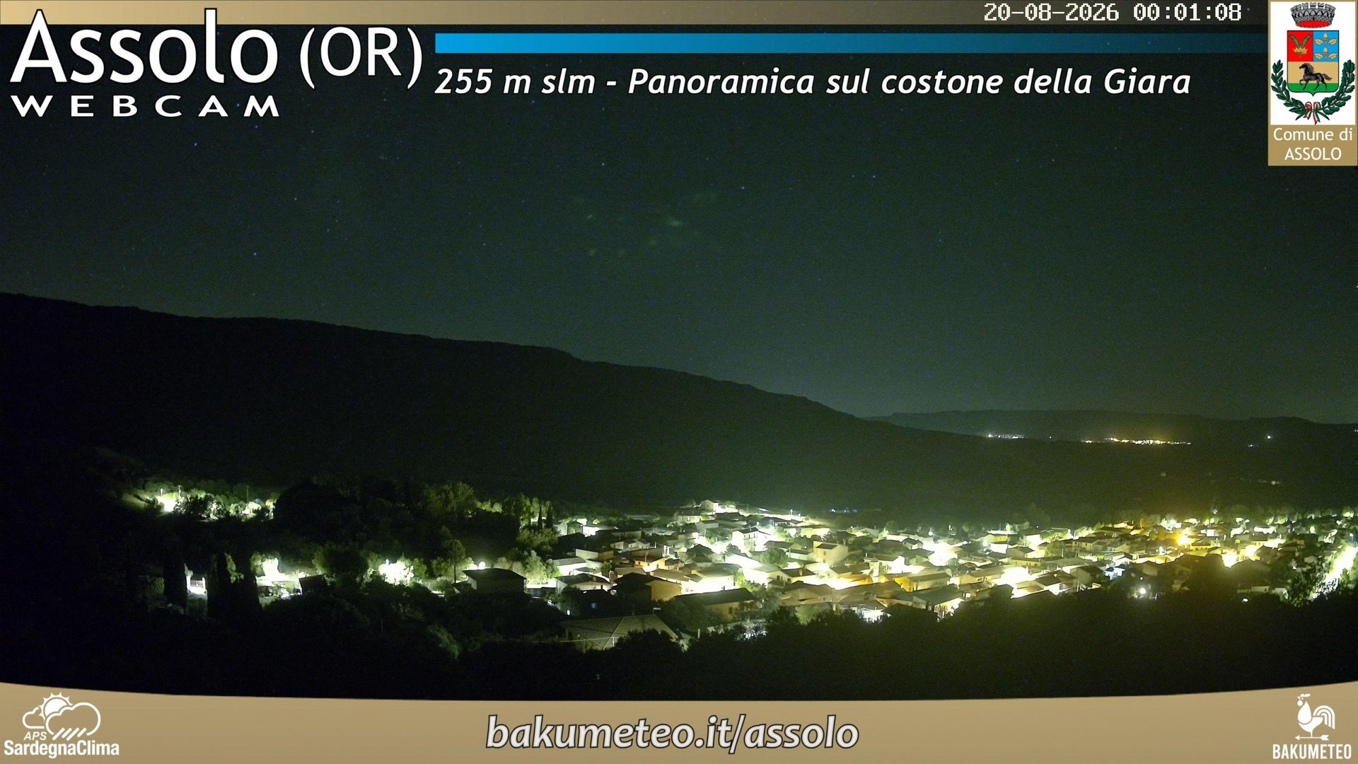 time-lapse frame, Assolo webcam