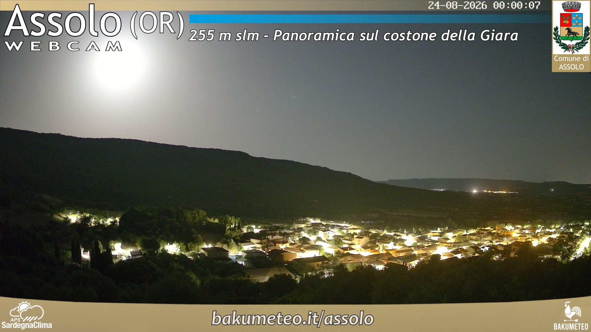time-lapse frame, Assolo webcam