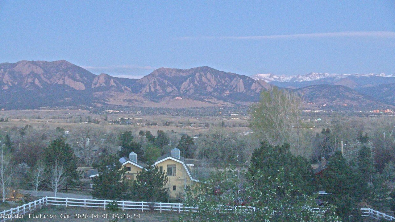 time-lapse frame, Louisville Flatirons time-lapse webcam