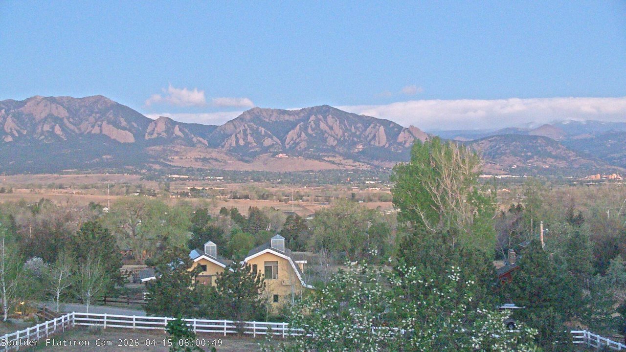 time-lapse frame, Louisville Flatirons time-lapse webcam