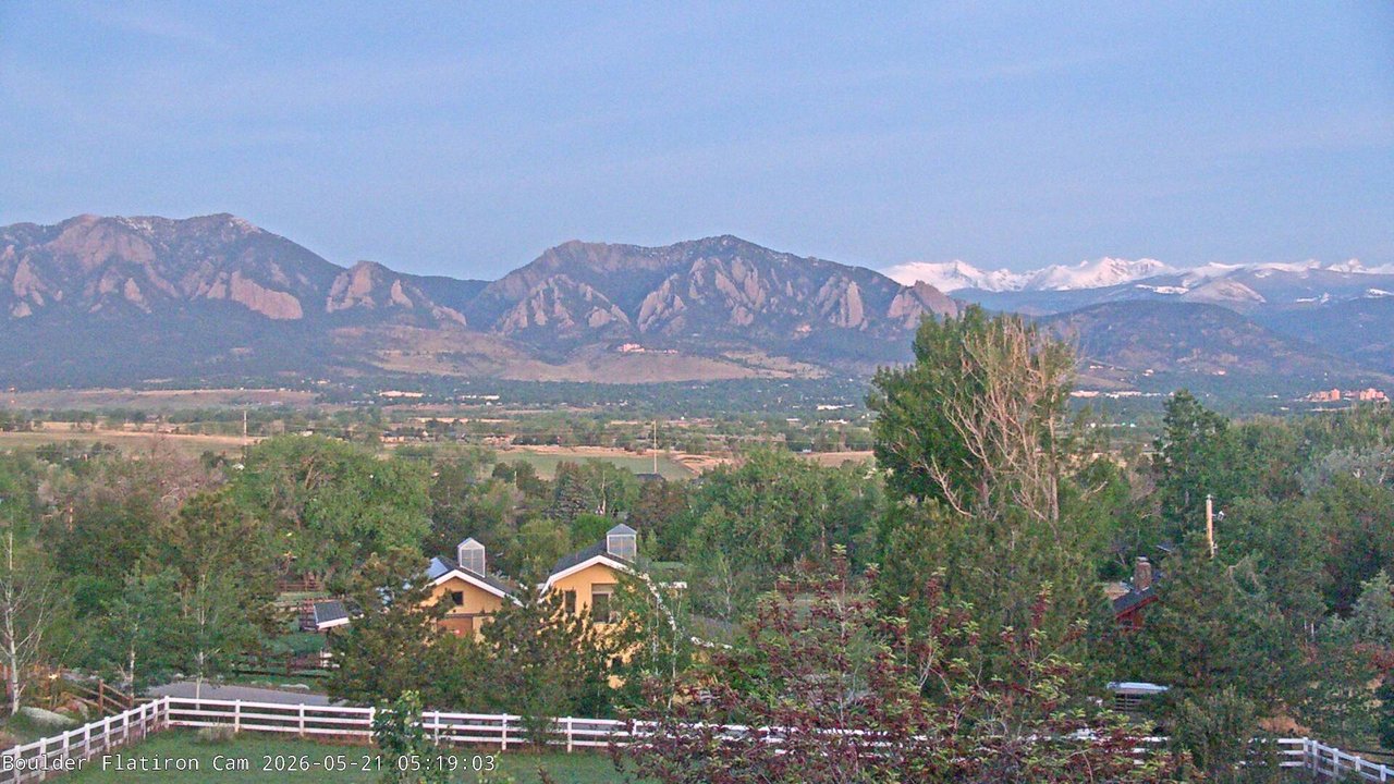 time-lapse frame, Louisville Flatirons time-lapse webcam
