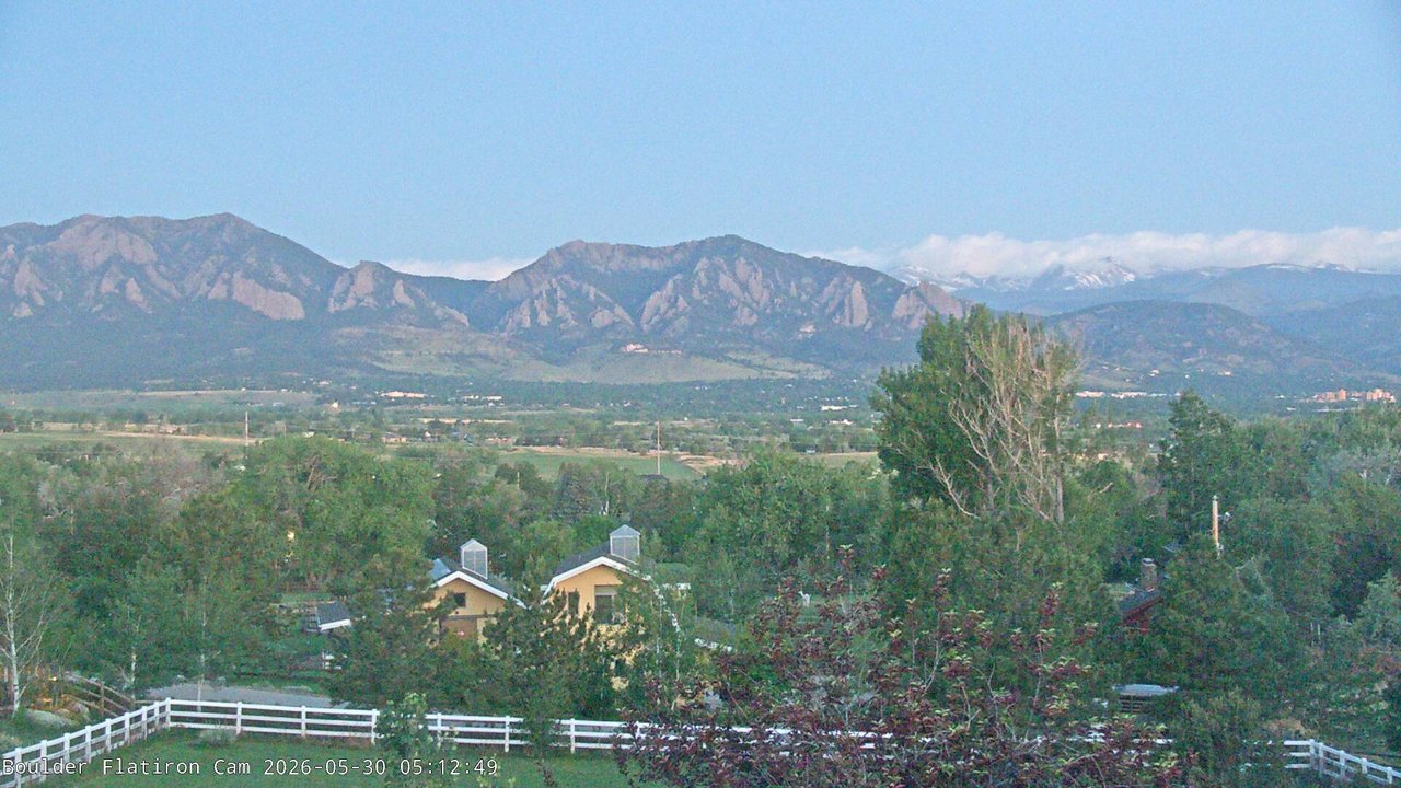 time-lapse frame, Louisville Flatirons time-lapse webcam