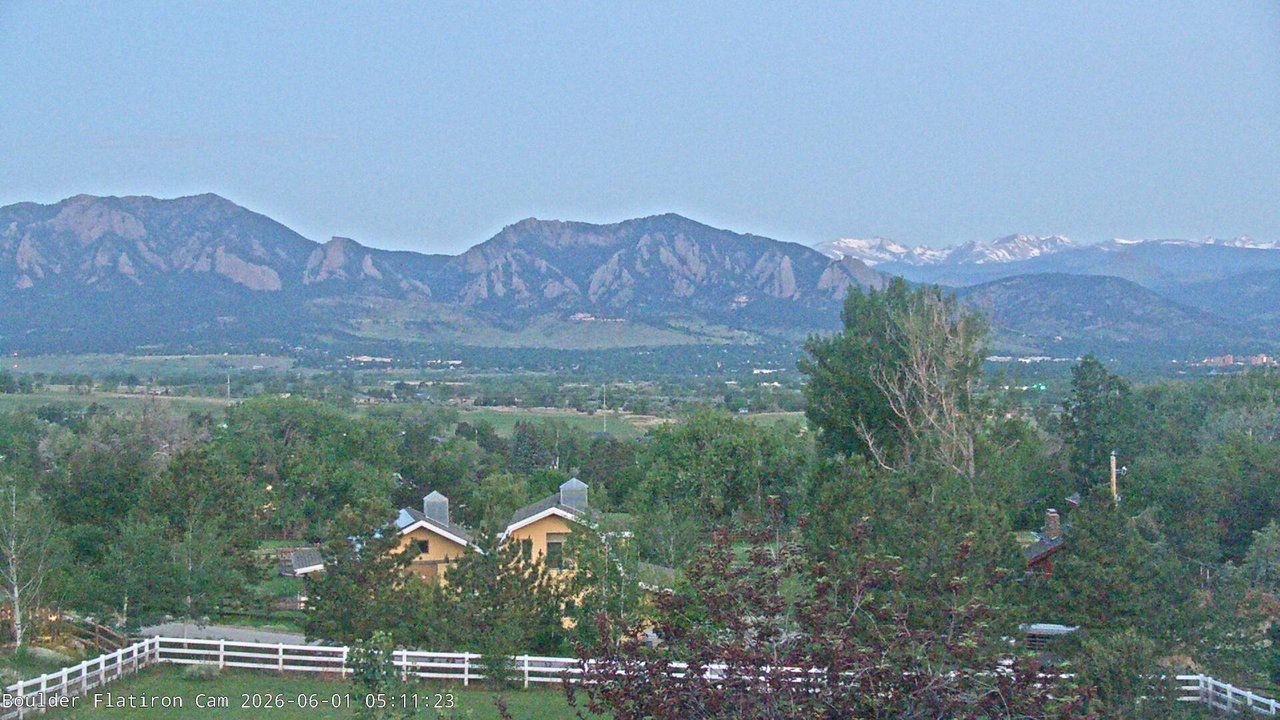 time-lapse frame, Louisville Flatirons time-lapse webcam