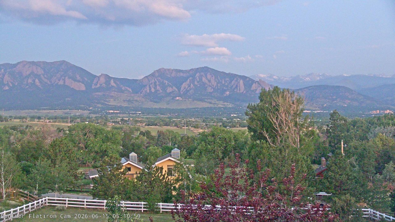 time-lapse frame, Louisville Flatirons time-lapse webcam