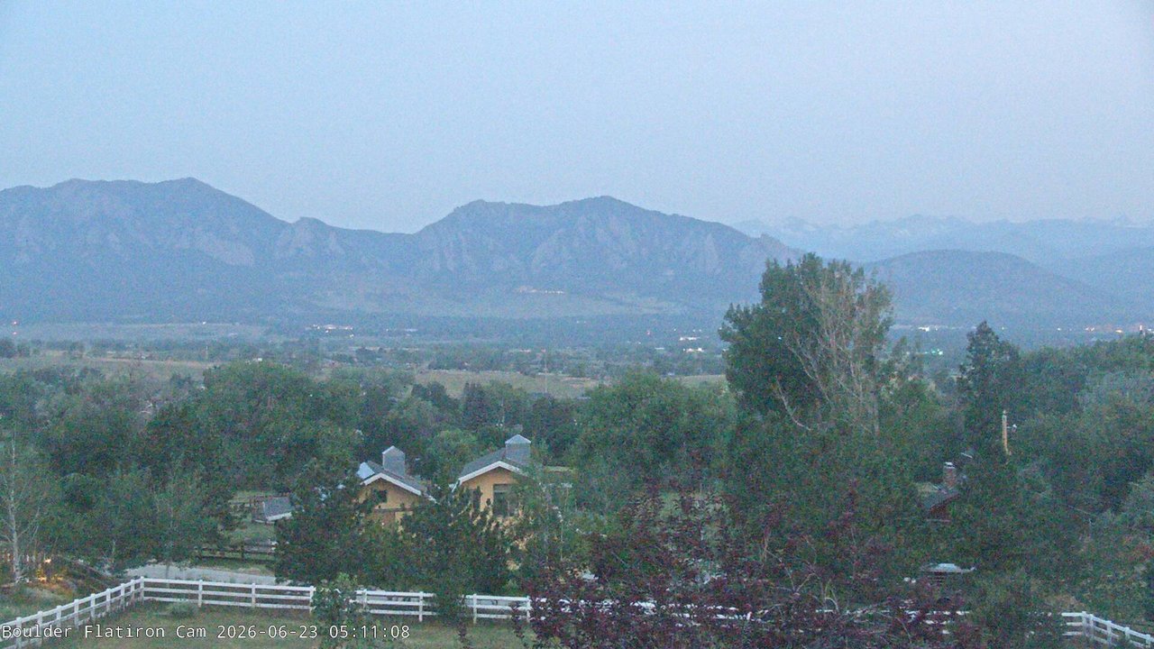 time-lapse frame, Louisville Flatirons time-lapse webcam