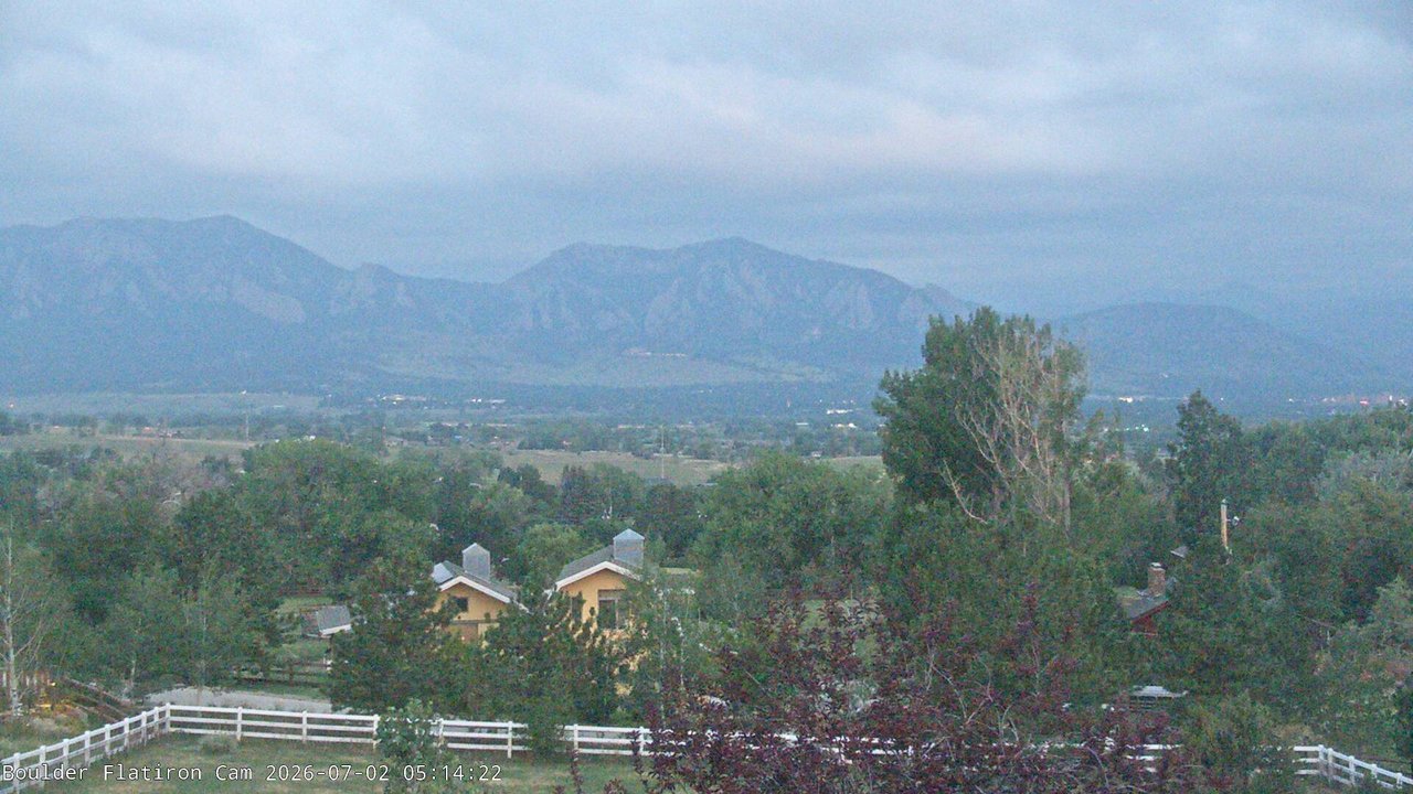 time-lapse frame, Louisville Flatirons time-lapse webcam