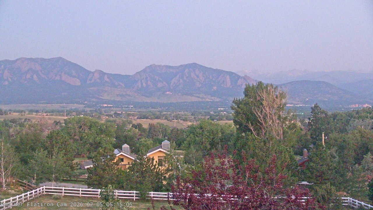 time-lapse frame, Louisville Flatirons time-lapse webcam